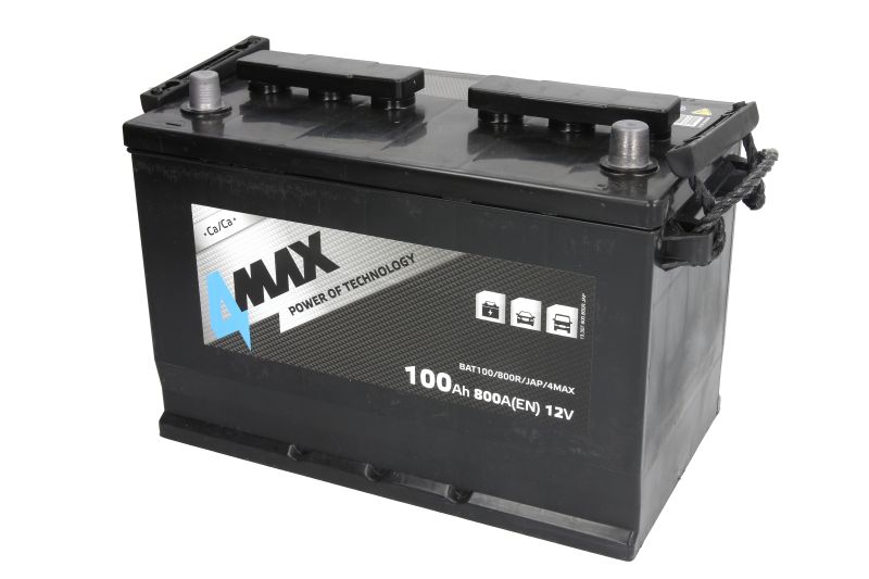 Starterbatterie 4MAX Autobatterie Japan 12V 100Ah 800A