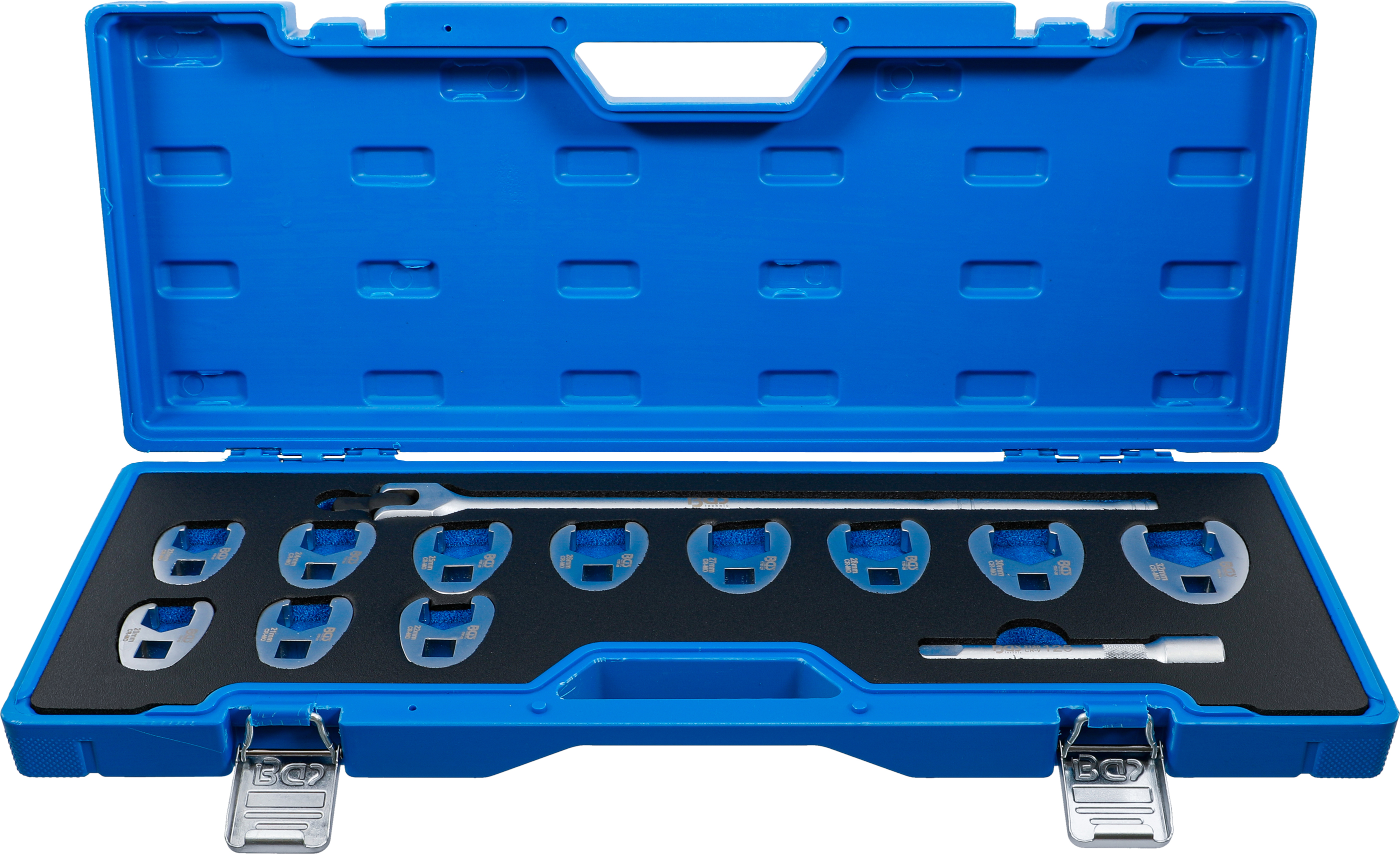 BGS Hahnenfußschlüssel-Satz | Antrieb Innenvierkant 12,5 mm (1/2") | SW 20 - 32 mm | 13-tlg.