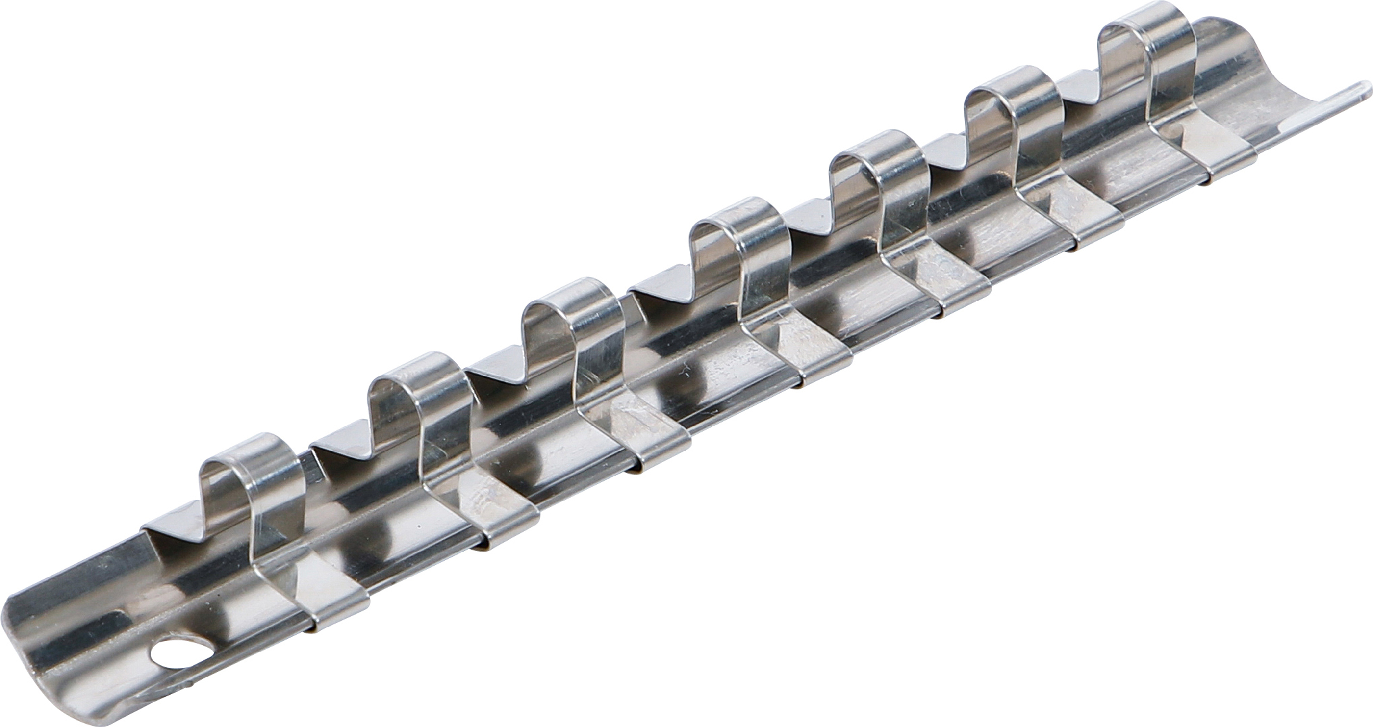 BGS Aufsteckschiene mit 7 Clips | 6,3 mm (1/4")