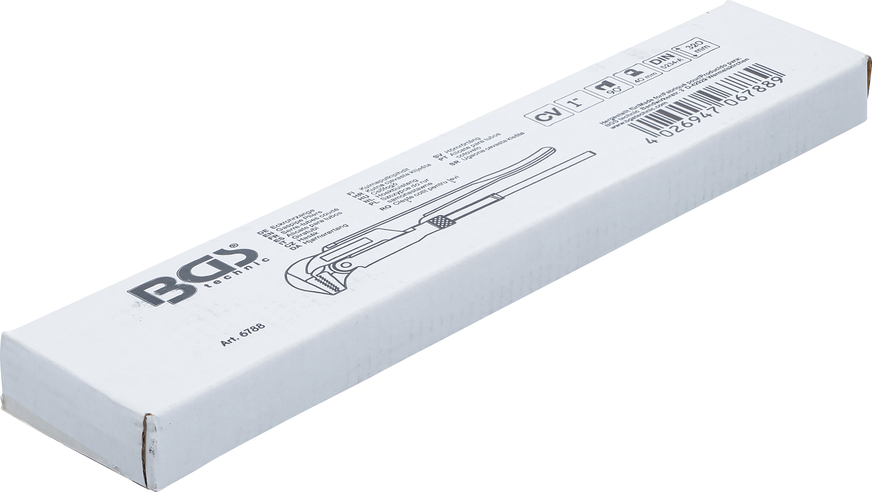 BGS Eckrohrzange | 25 mm - 1" | schwedische Form
