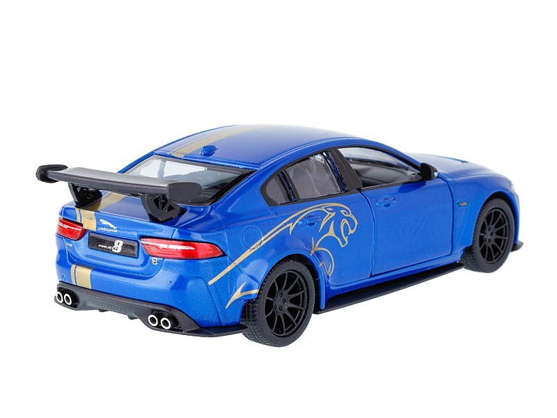 Kinsmart Jaguar XE SV Project 8 Blau Modell 1:38