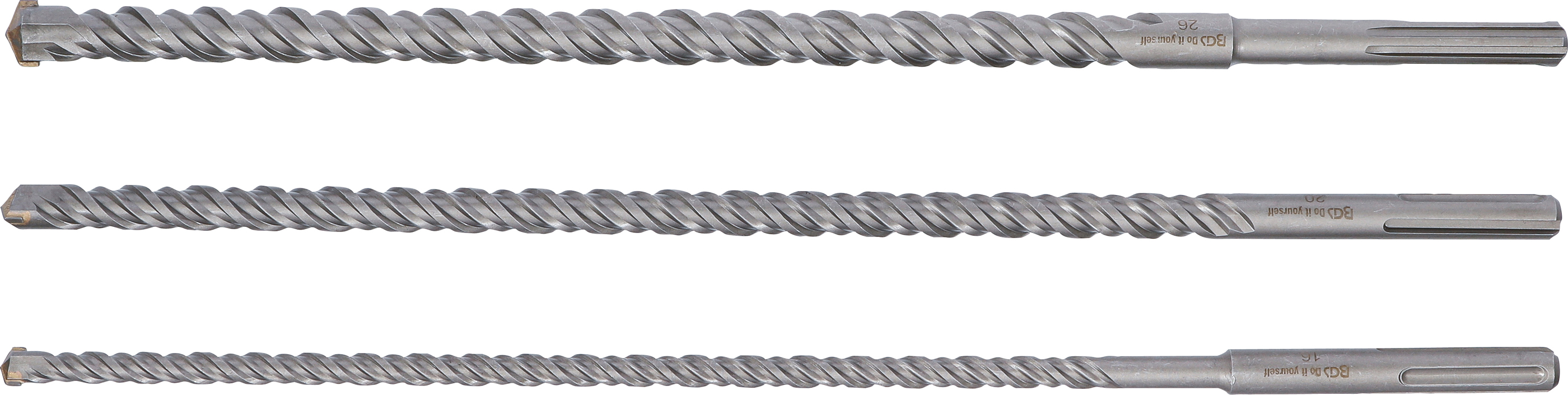 BGS Mauer-Durchbruch-Bohrer-Satz | SDS-MAX-Schaft | 16 / 20 / 26 mm | 3-tlg.