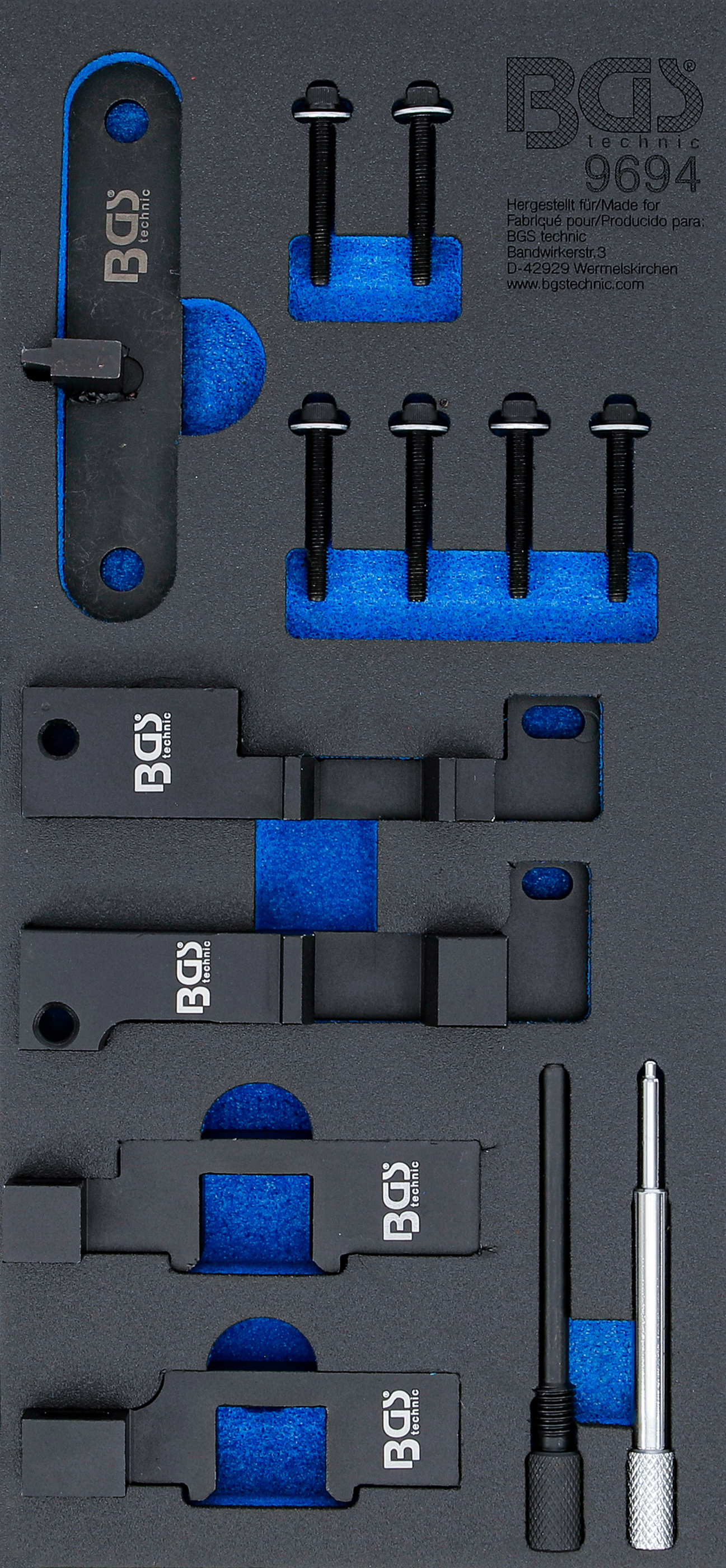 BGS Werkstattwageneinlage 1/3: Motor-Einstellwerkzeug-Satz | für Land Rover 3.6 TD V8