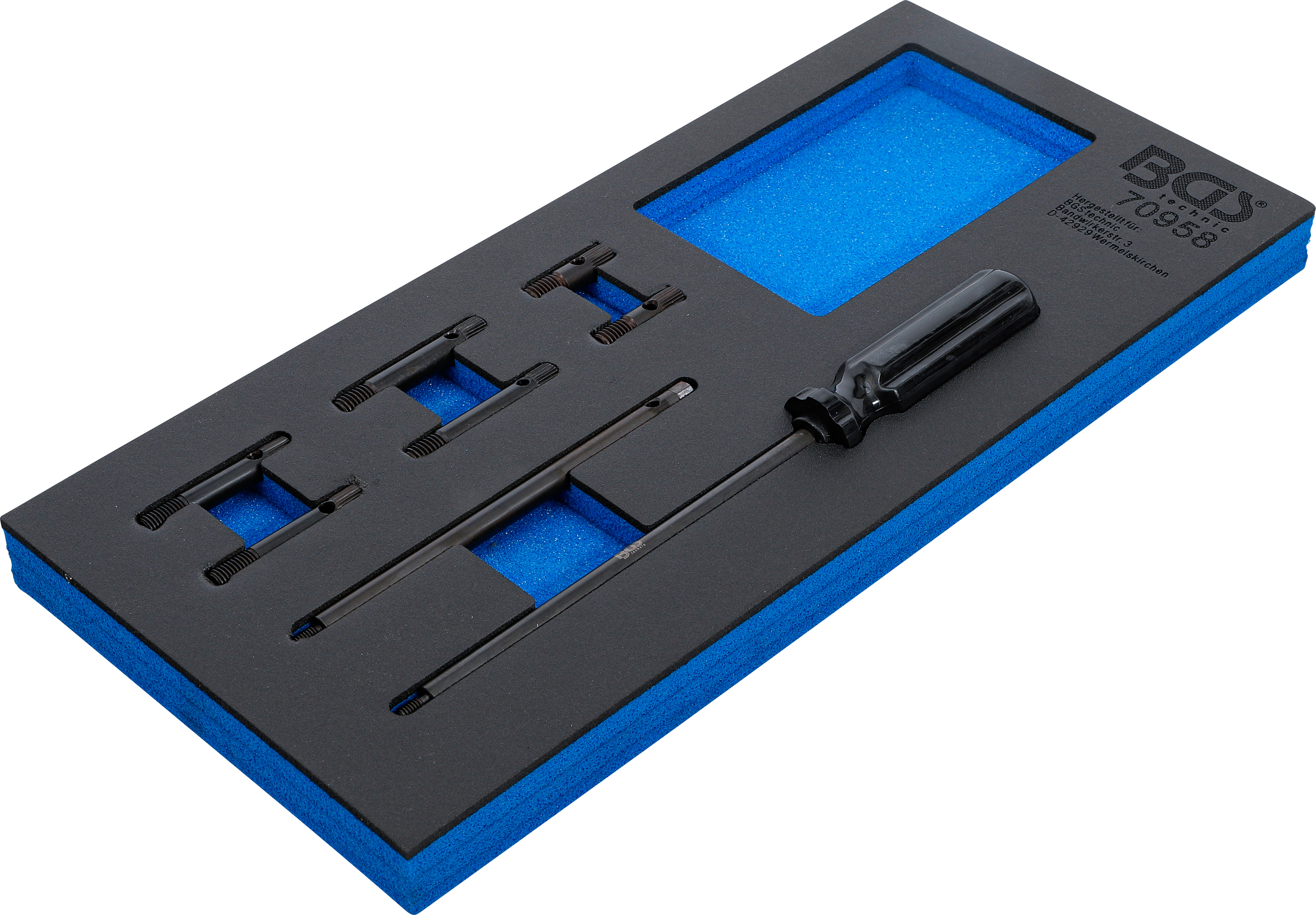 BGS Werkstattwageneinlage 1/3: Ausrichtwerkzeug-Satz für Zylinderkopfdichtungen | für VAG