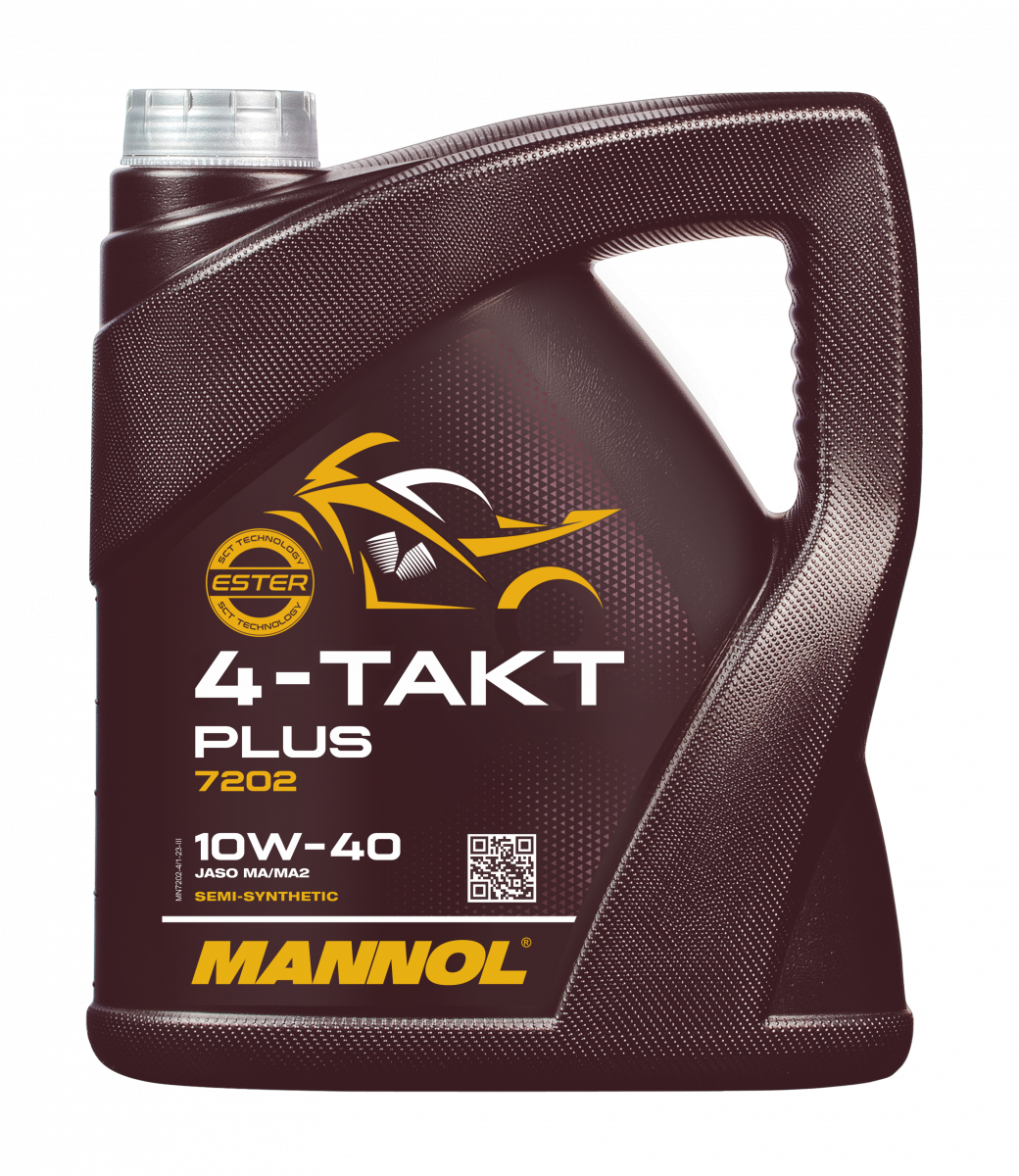 10W-40 Mannol 7202 4-Takt Plus Motoröl Motorrad 4 Liter