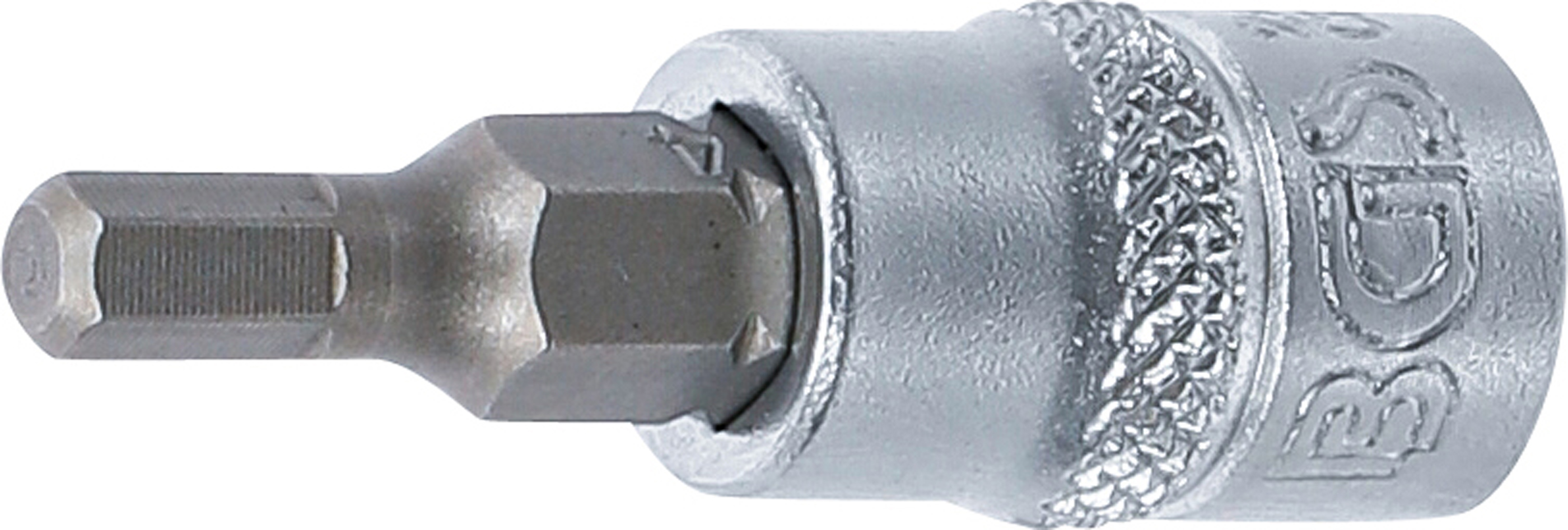 BGS Bit-Einsatz | Antrieb Innenvierkant 6,3 mm (1/4") | Innensechskant 4 mm