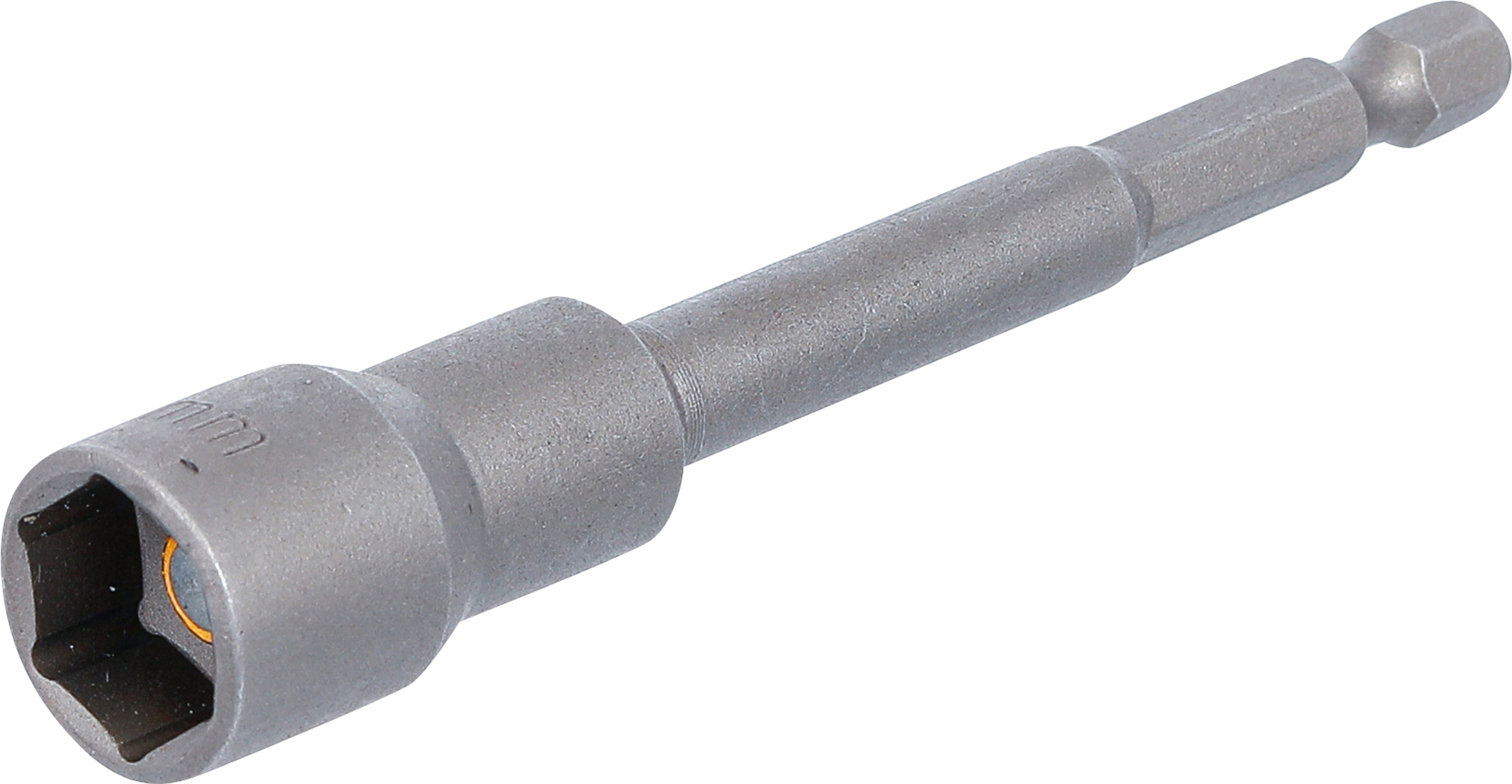 BGS Steckschlüssel-Einsatz Sechskant, extra lang | für Bohrmaschinen | Antrieb Außensechskant 6,3 mm (1/4") | SW 13 mm