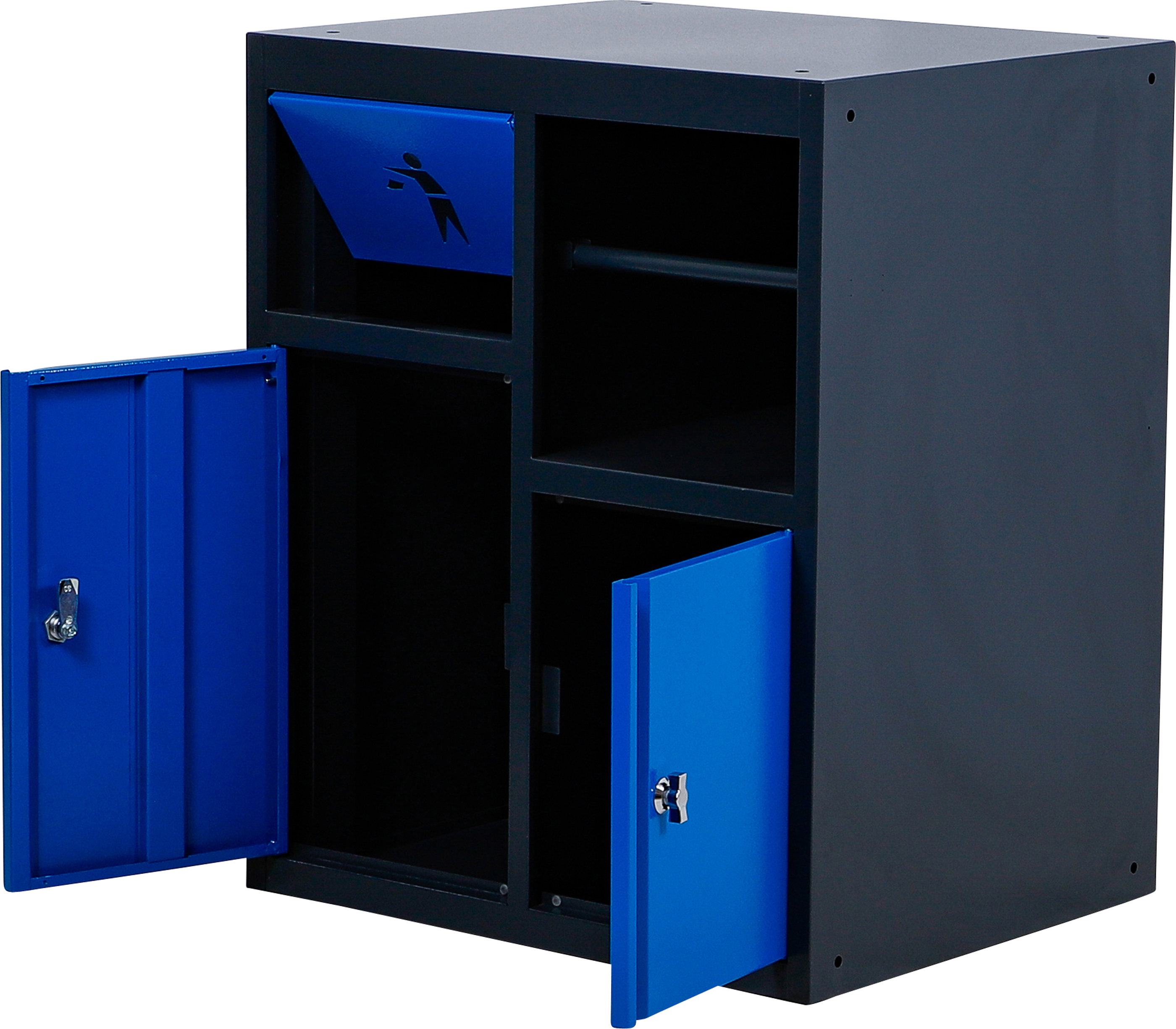 BGS Unterschrank | mit Rollenhalter und Abfallmodul