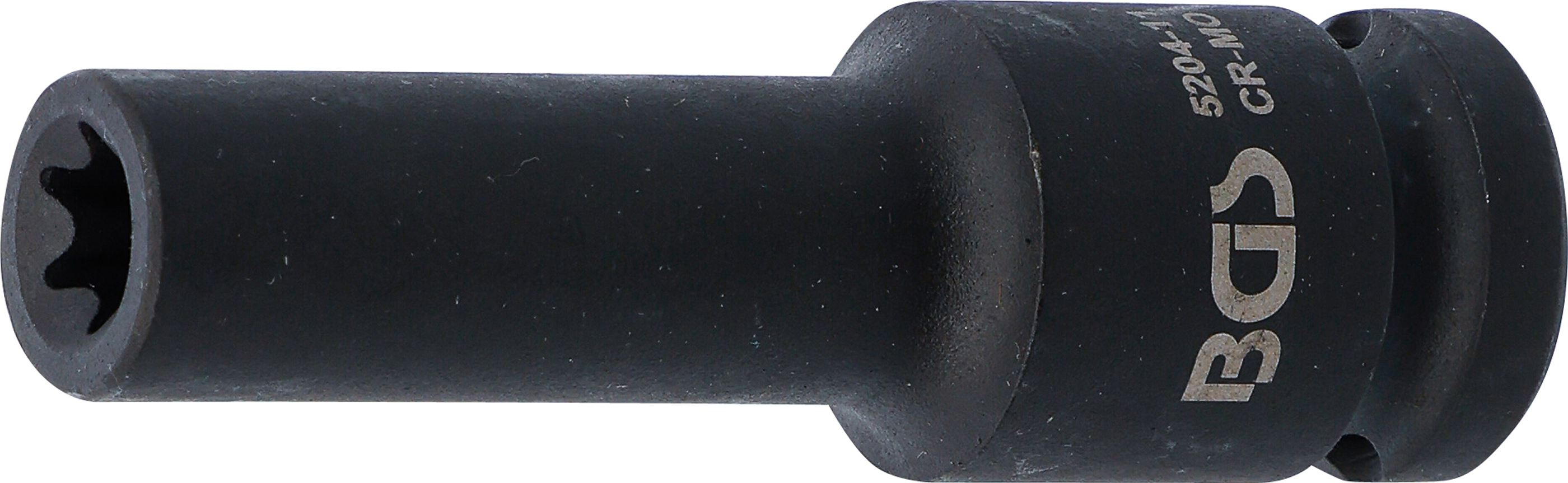 BGS Kraft-Steckschlüssel-Einsatz E-Profil, tief | Antrieb Innenvierkant 12,5 mm (1/2") | SW E11