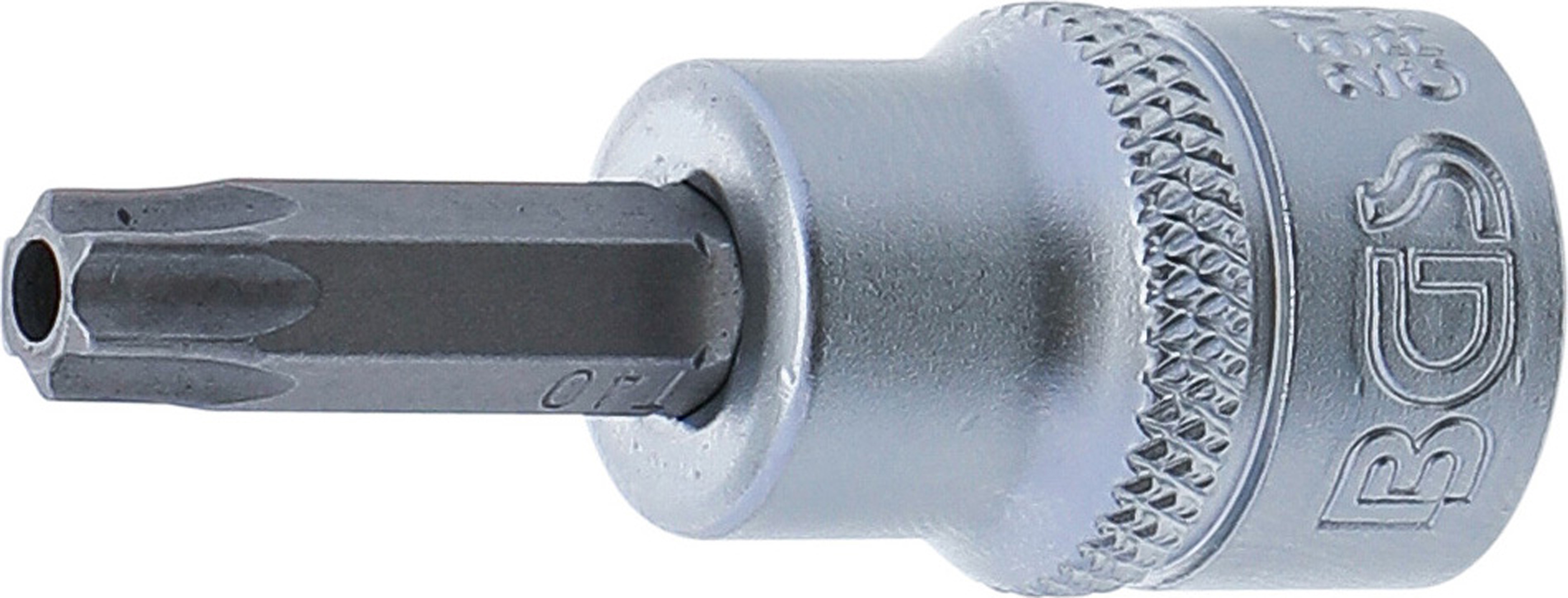 BGS Bit-Einsatz | Antrieb Innenvierkant 10 mm (3/8") | T-Profil (für Torx) mit Bohrung T40