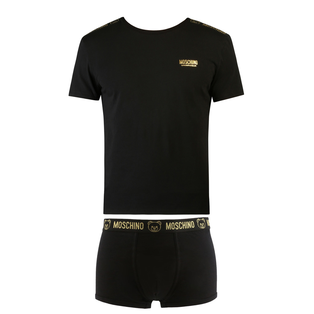 Moschino Underwear Herren Boxershort + T-Shirt Geschenk Set Gr. L