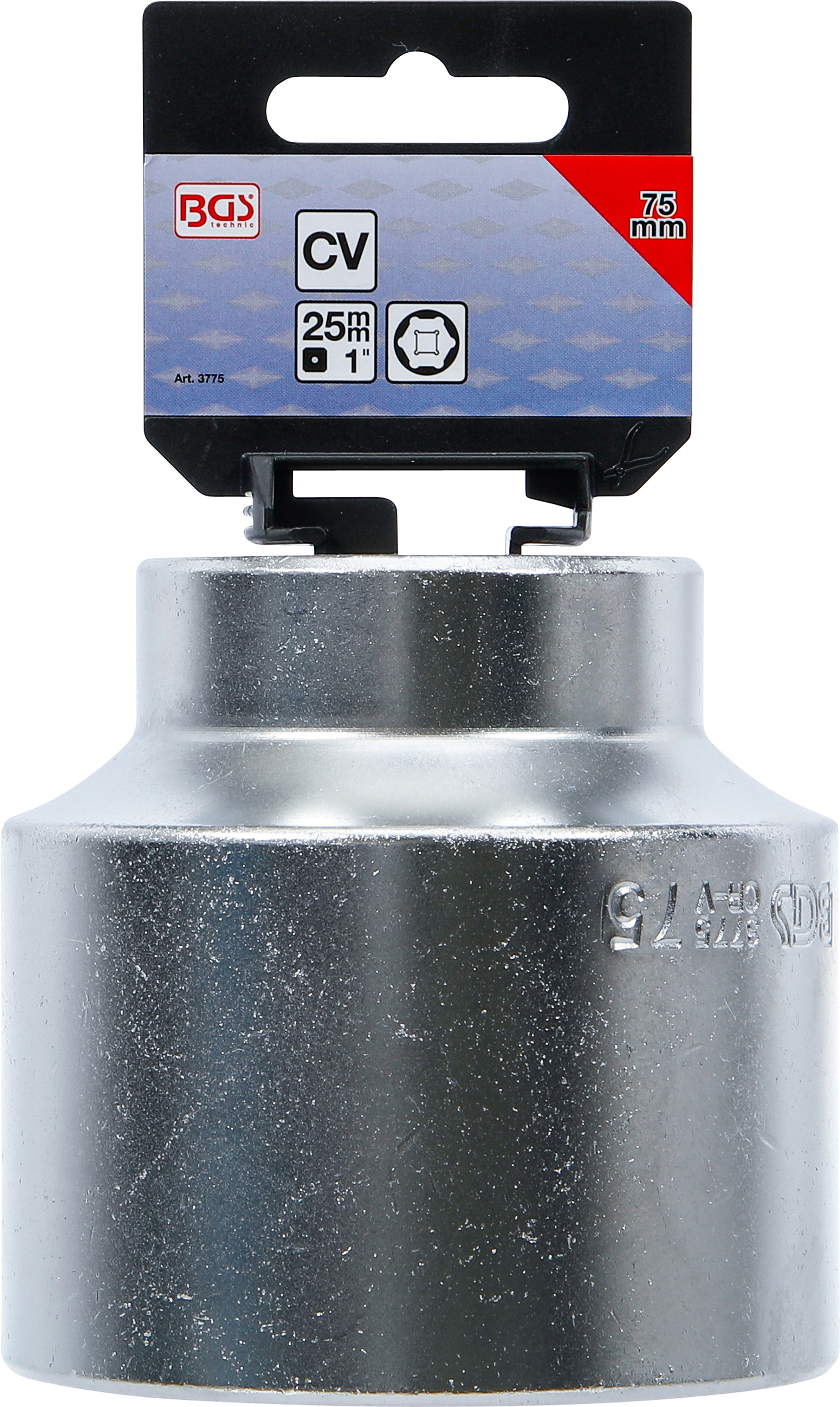 BGS Steckschlüssel-Einsatz Sechskant | Antrieb Innenvierkant 25 mm (1") | SW 75 mm