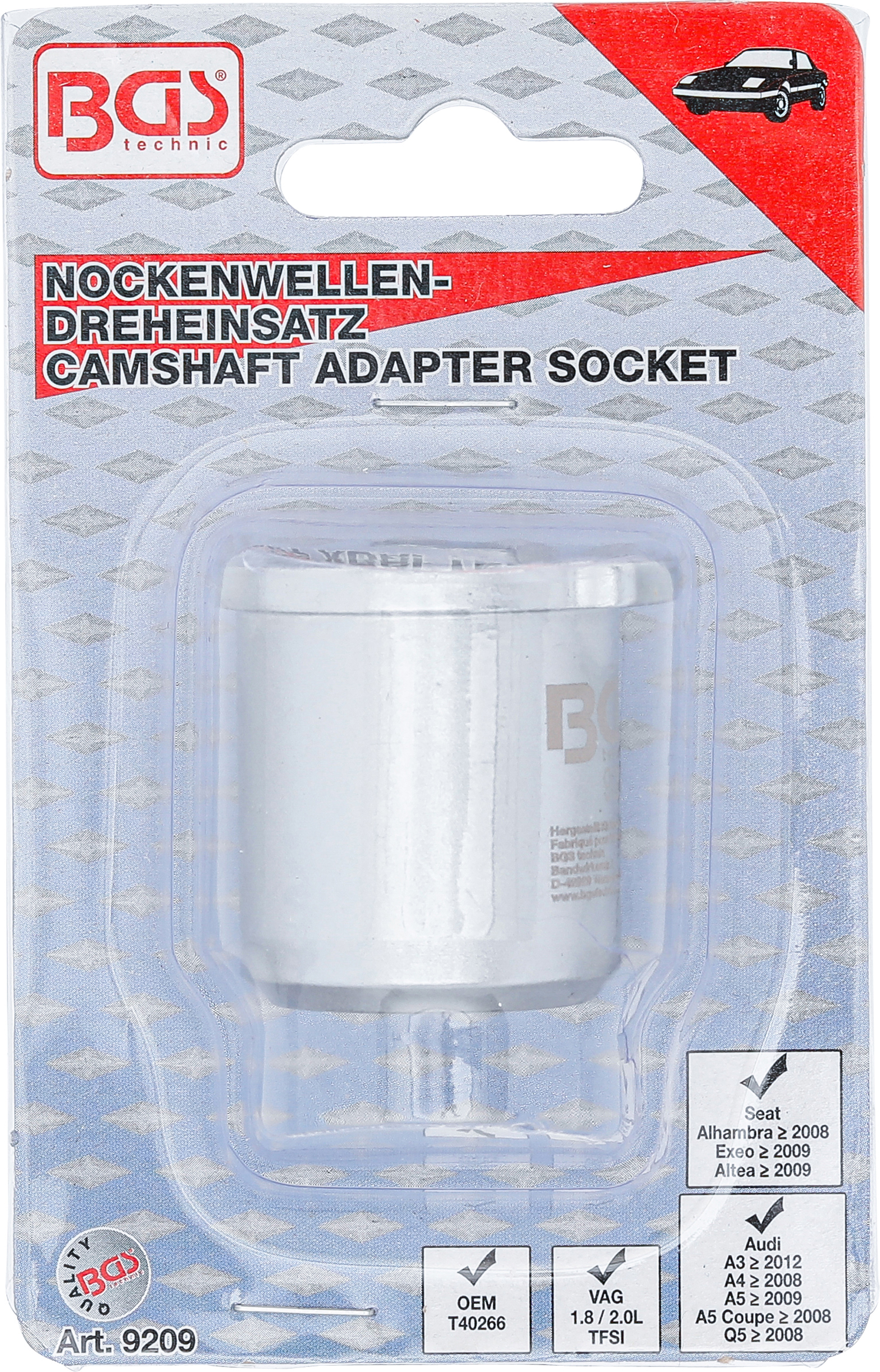 BGS Nockenwellen-Dreheinsatz | für VAG 1.8 / 2.0 TFSI