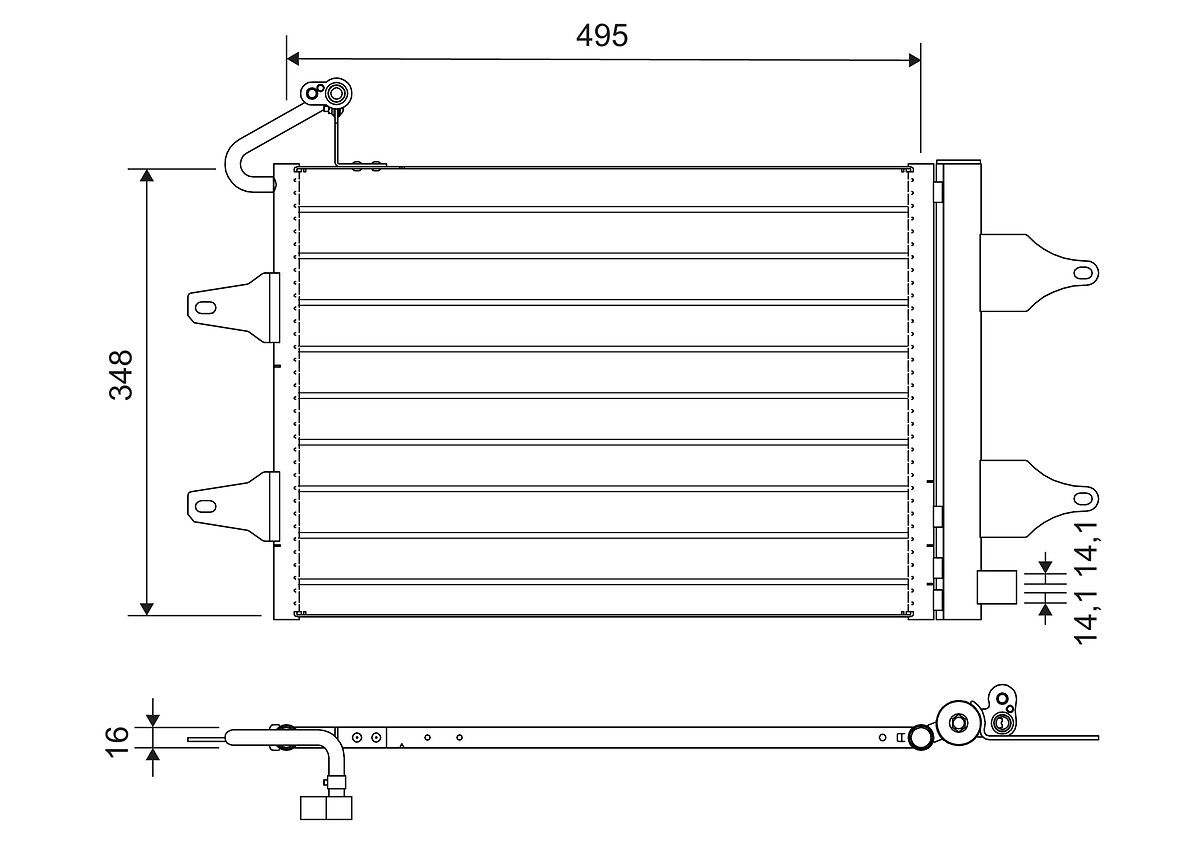 Kondensator, Klimaanlage