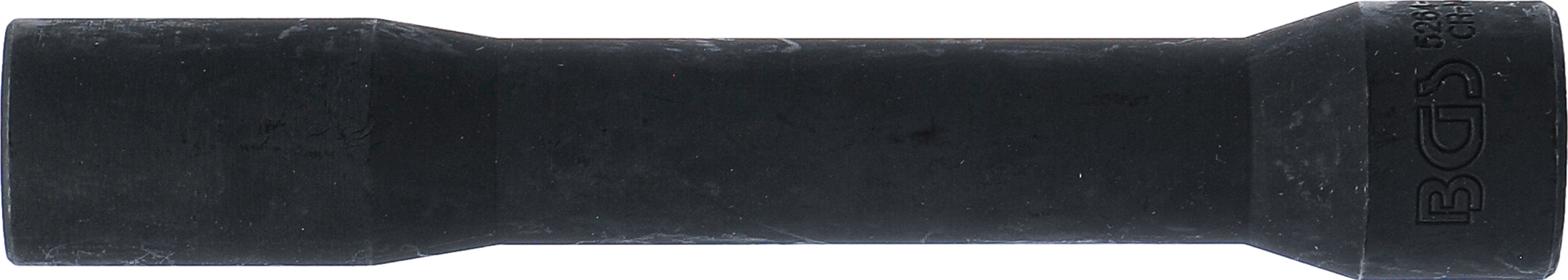 BGS Spiral-Profil-Steckschlüssel-Einsatz / Schraubenausdreher, tief | Antrieb Innenvierkant 12,5 mm (1/2") | SW 17 mm