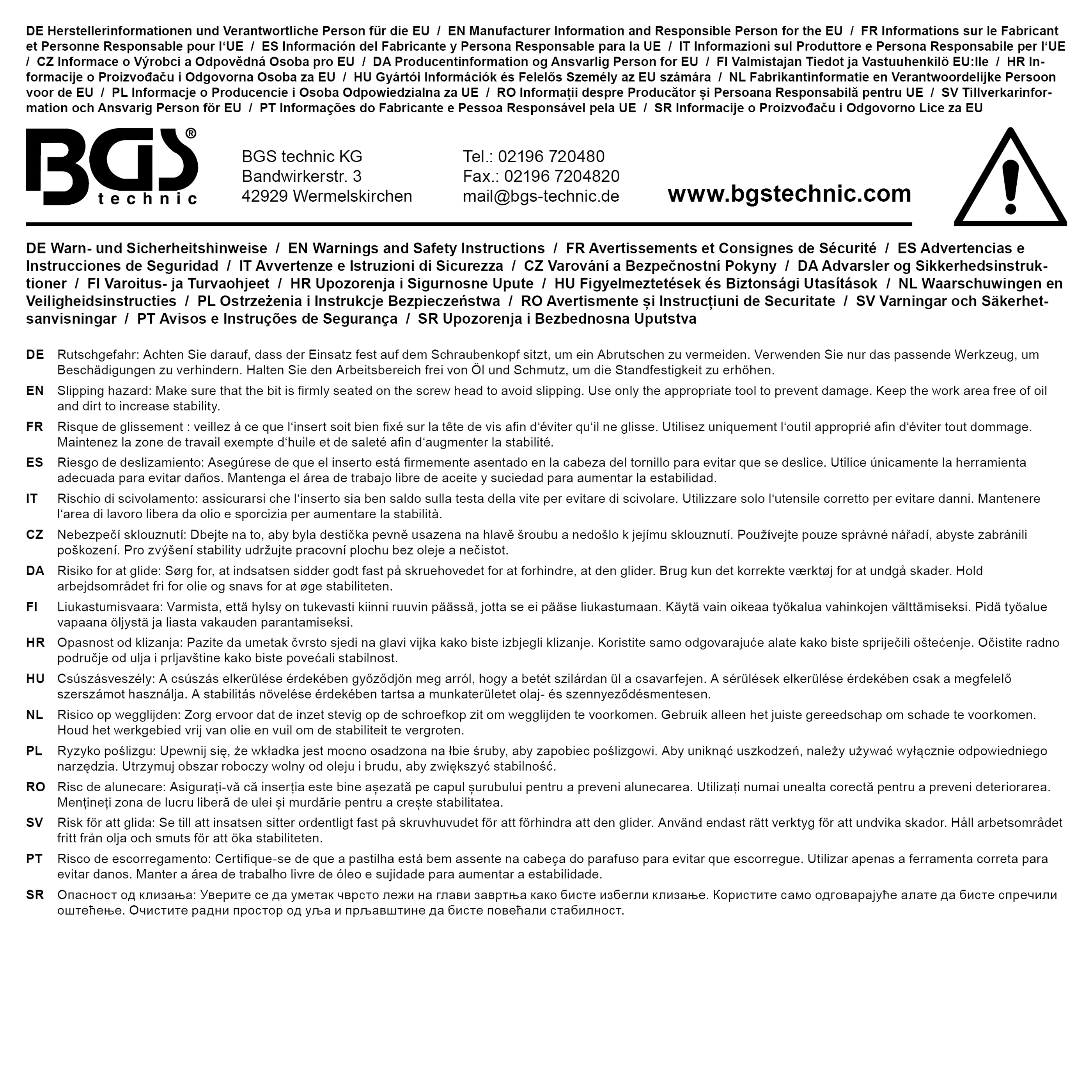BGS Steckschlüssel-Einsatz Gear Lock | Antrieb Innenvierkant 10 mm (3/8") | SW 18 mm