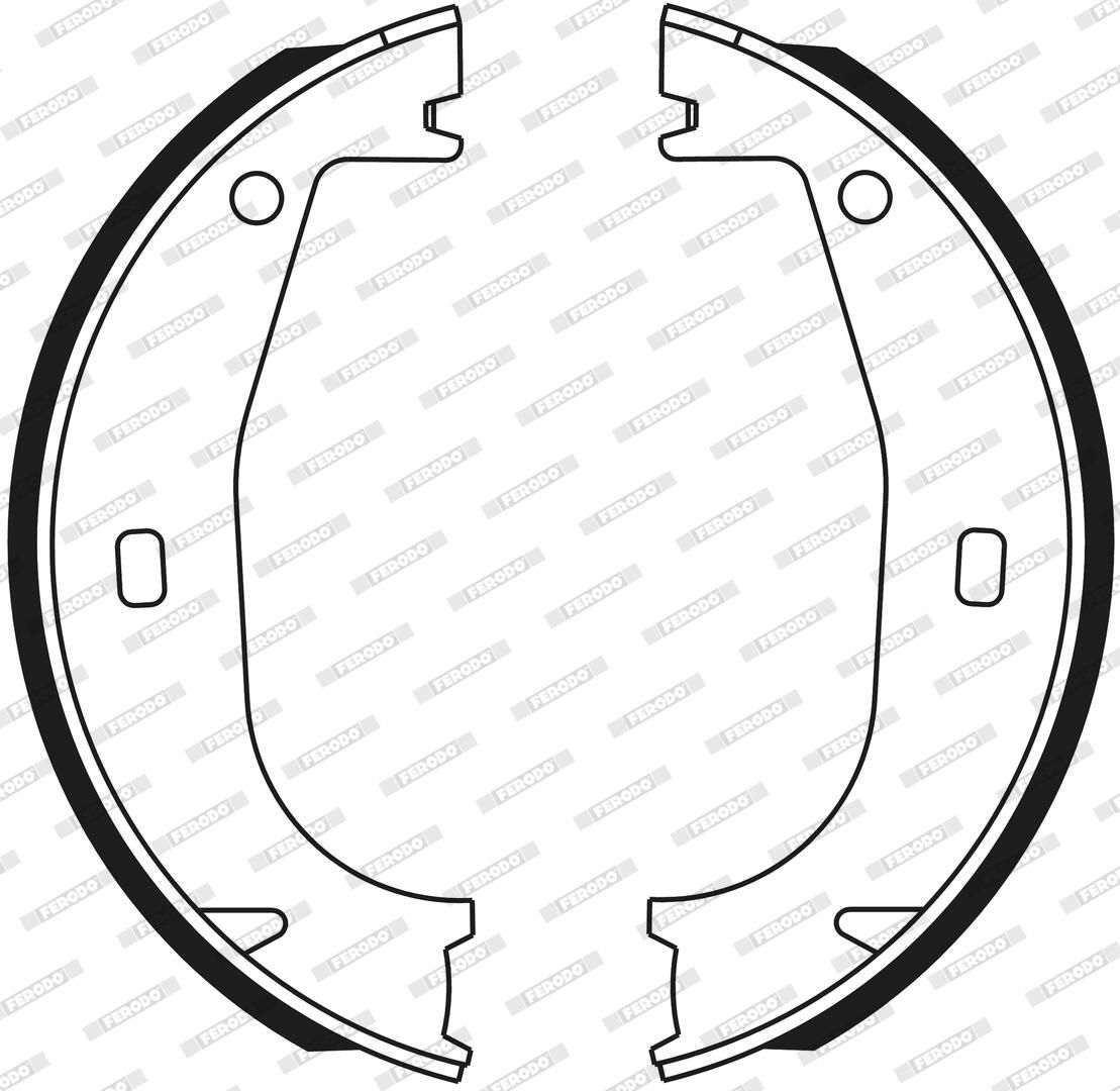 Bremsbackensatz, Feststellbremse