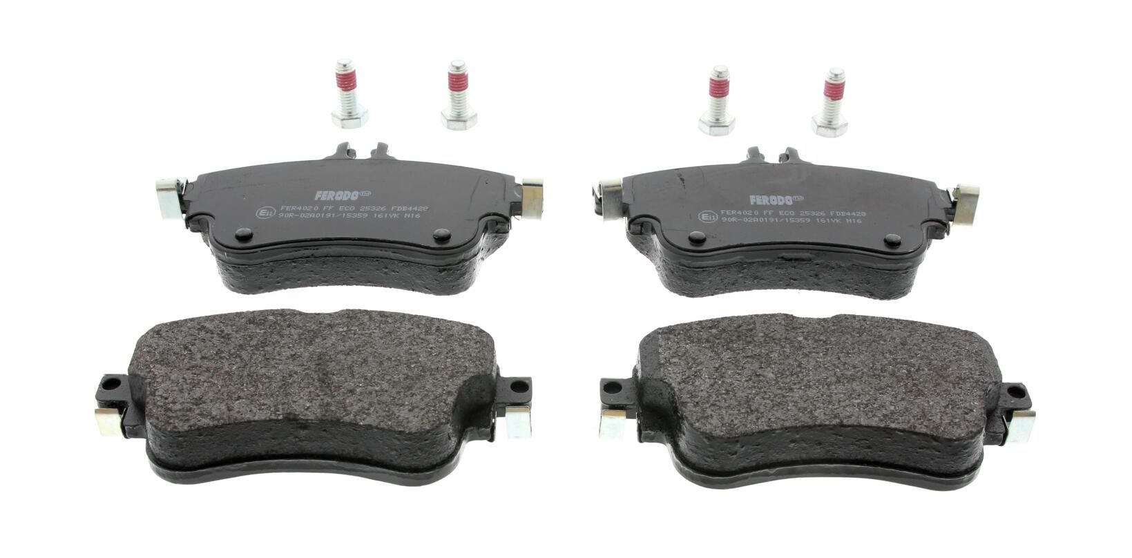 Bremsbelagsatz vorne , passt zu: MERCEDES A (W176), B SPORTS TOURER (W246, W242), CLA (C117) 1.5D-2.2D 11.11-03.19
