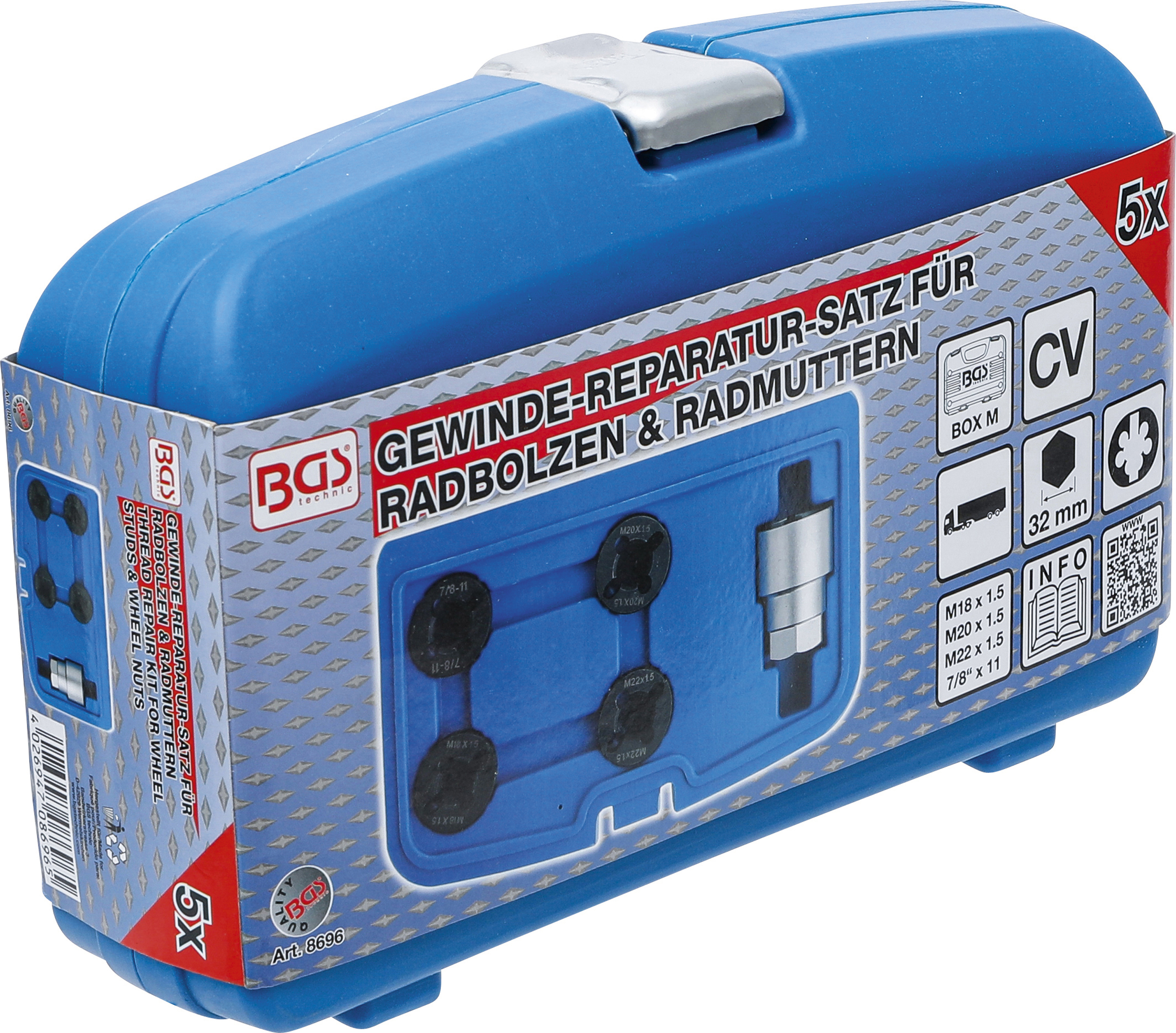BGS Gewinde-Reparatursatz für Radbolzen | für LKW