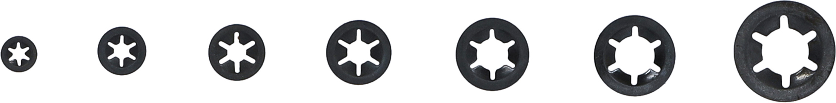 BGS Klemmscheiben / Sicherungsscheiben-Sortiment | M3 - M12 | 340 tlg.