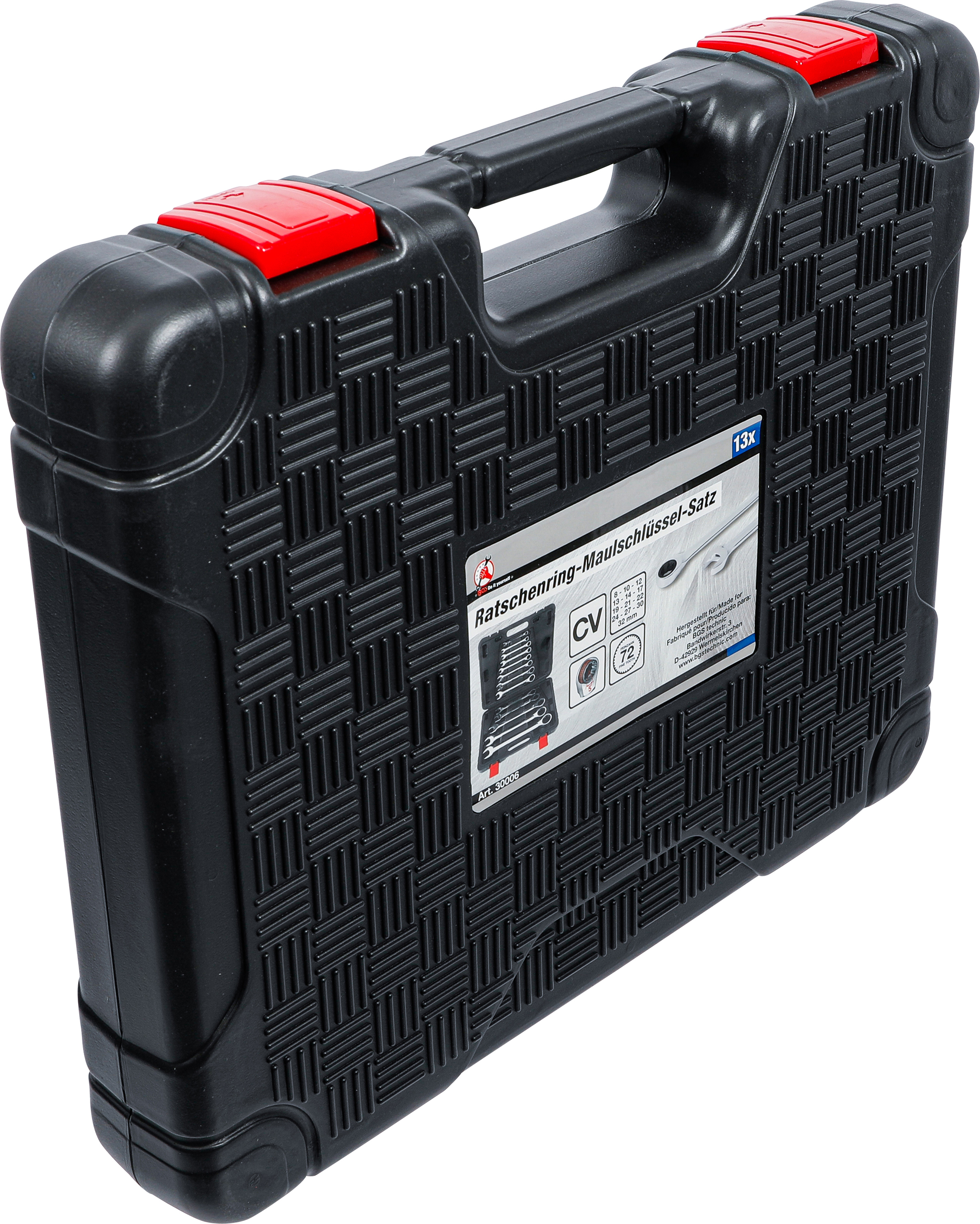 BGS Ratschenring-Maulschlüssel-Satz | SW 8 - 32 mm | 13-tlg.