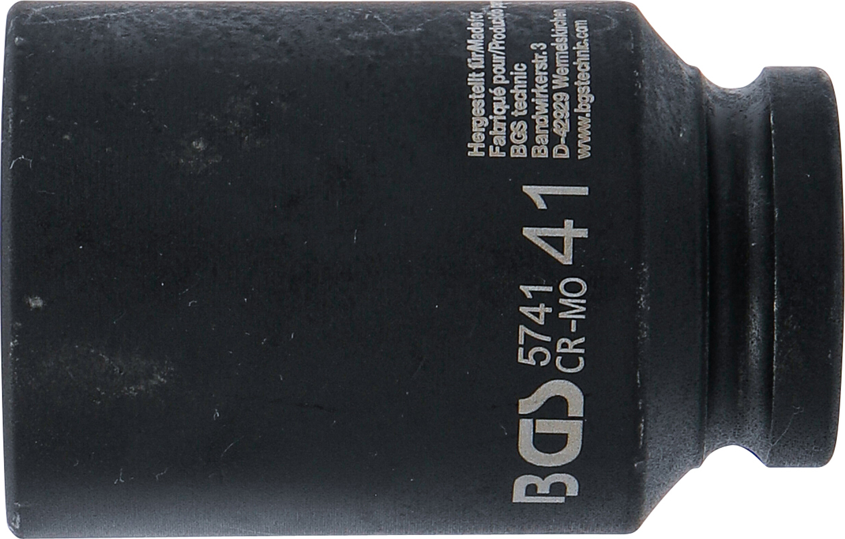 BGS Kraft-Steckschlüssel-Einsatz Sechskant, tief | Antrieb Innenvierkant 20 mm (3/4") | SW 41 mm