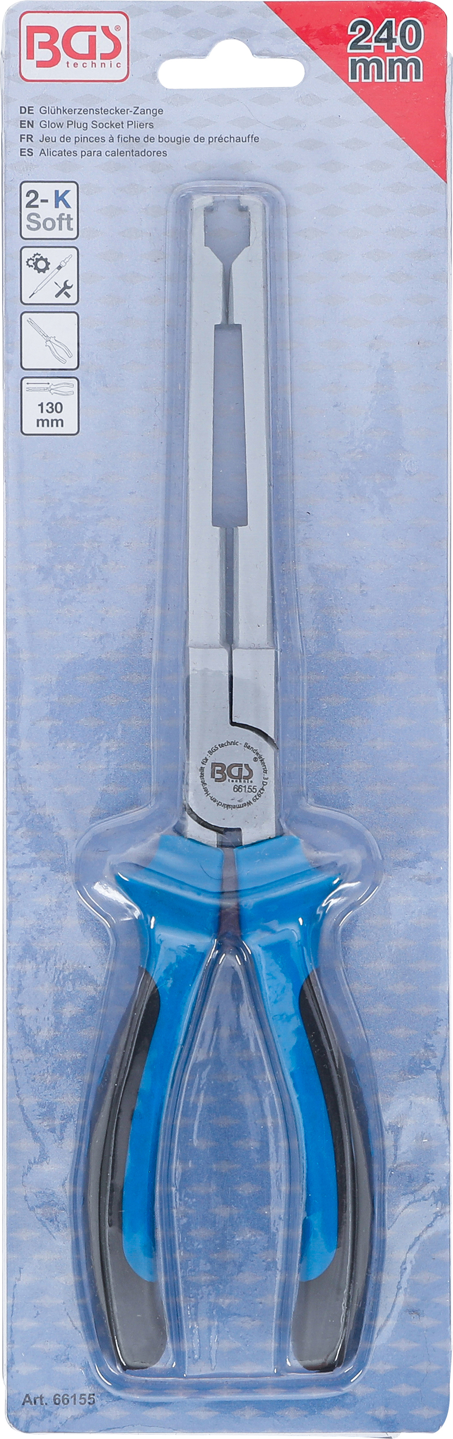 BGS Glühkerzenstecker-Zange | gerade