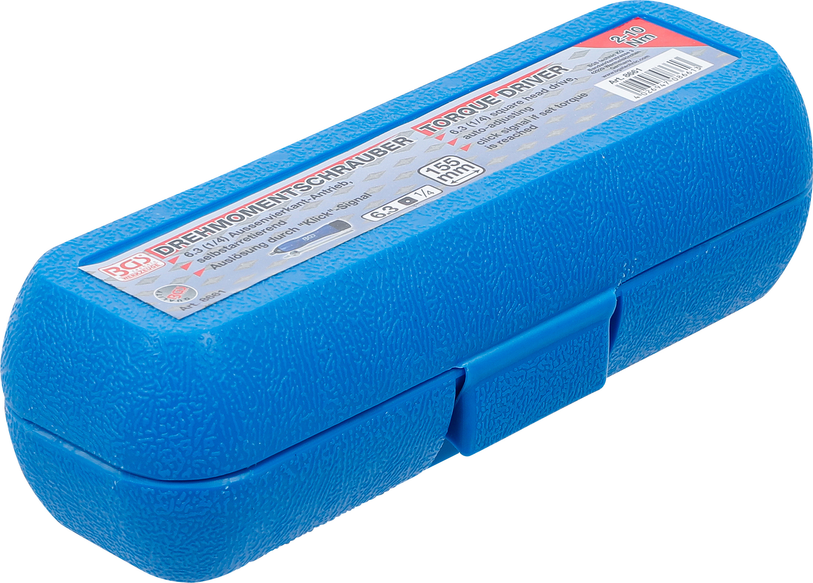 BGS Drehmomentschrauber | Abtrieb Außenvierkant 6,3 mm (1/4") | 2 - 10 Nm