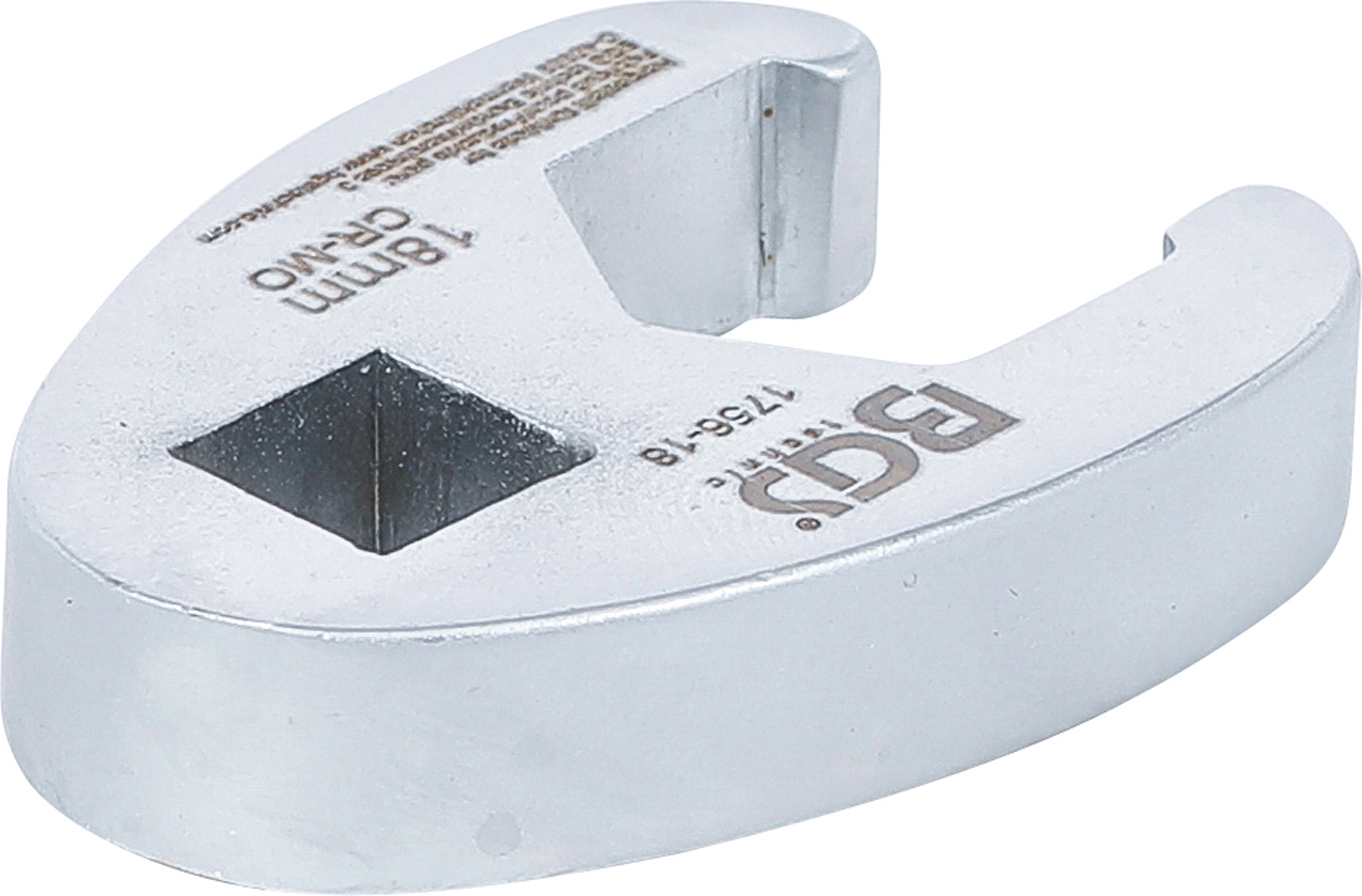 BGS Hahnenfußschlüssel | Antrieb Innenvierkant 10 mm (3/8") | SW 18 mm