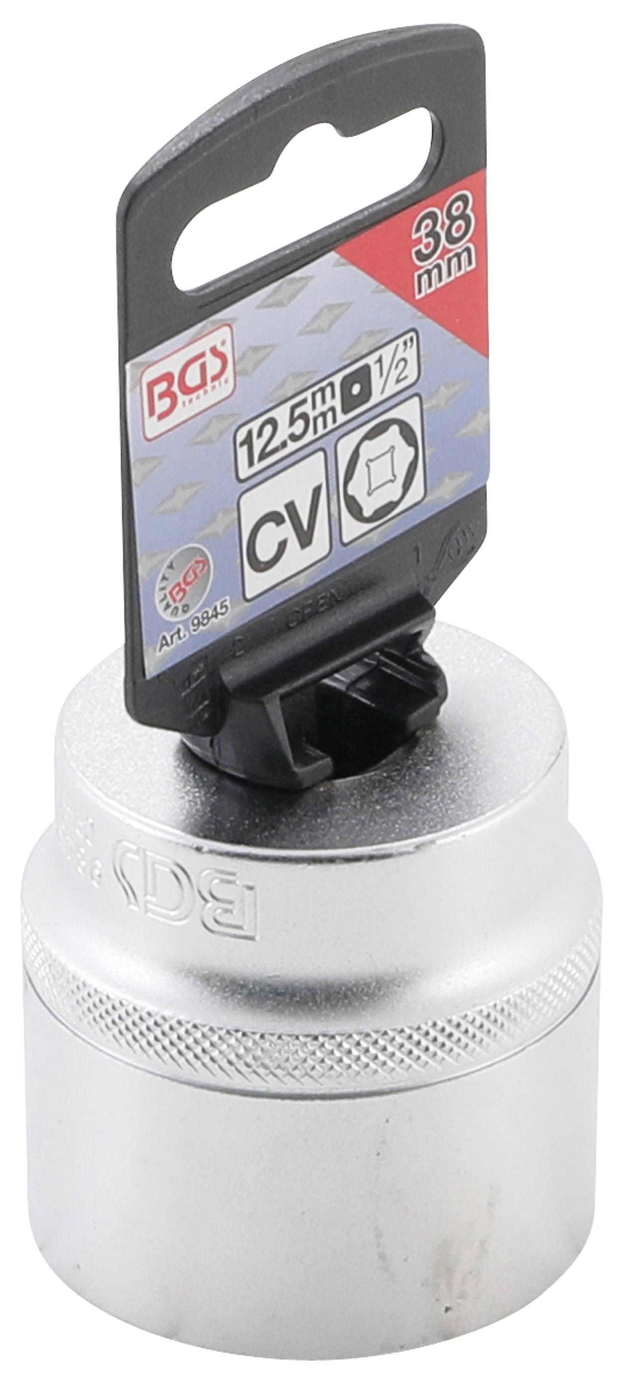 BGS Steckschlüssel-Einsatz Sechskant | Antrieb Innenvierkant 12,5 mm (1/2") | SW 38 mm