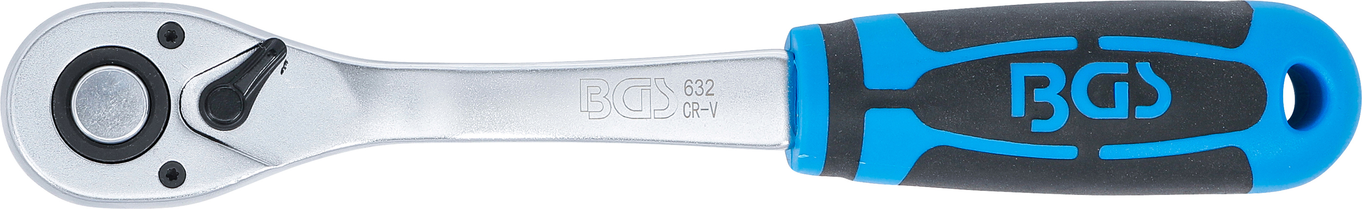 BGS Umschaltknarre | feinverzahnt | Abtrieb Außenvierkant 12,5 mm (1/2")