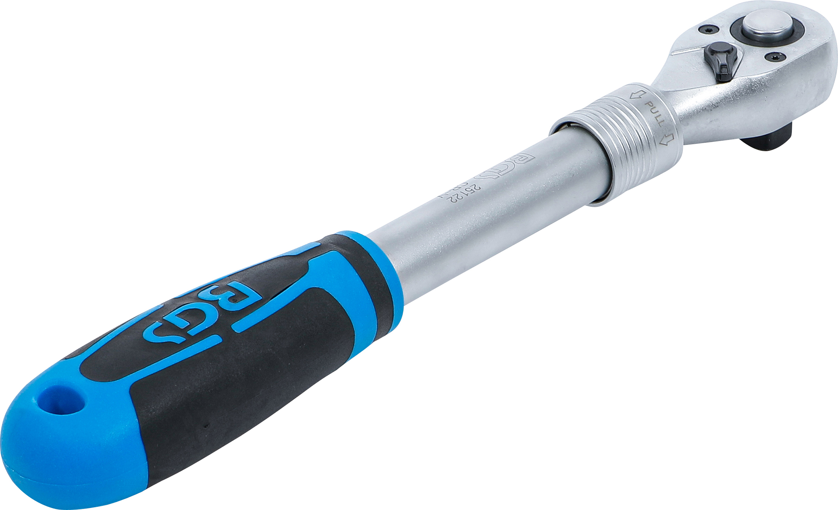 BGS Umschaltknarre, ausziehbar | Abtrieb Außenvierkant 12,5 mm (1/2") | 305 - 445 mm