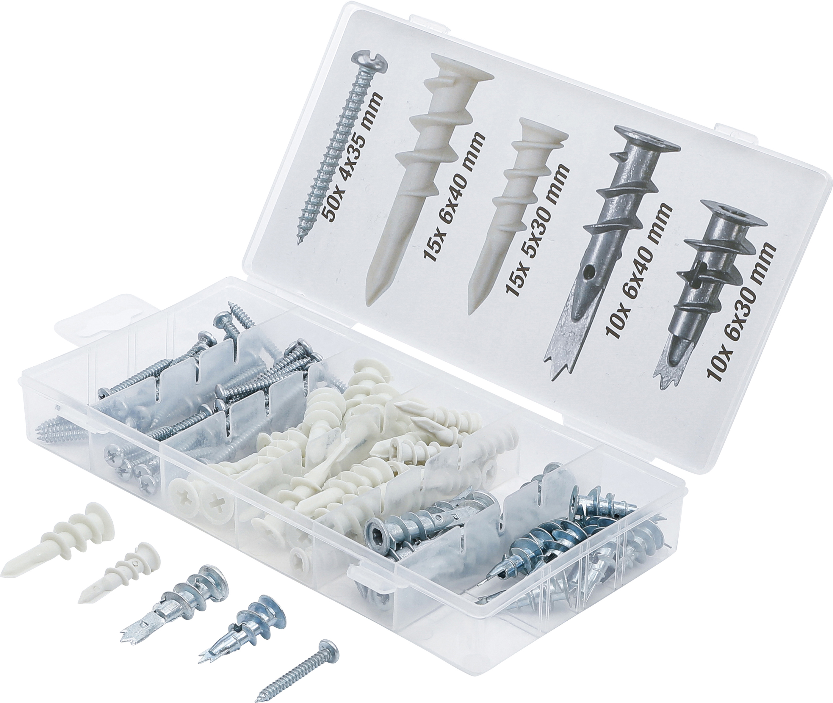 BGS Gipskartondübel-Sortiment | 100-tlg.