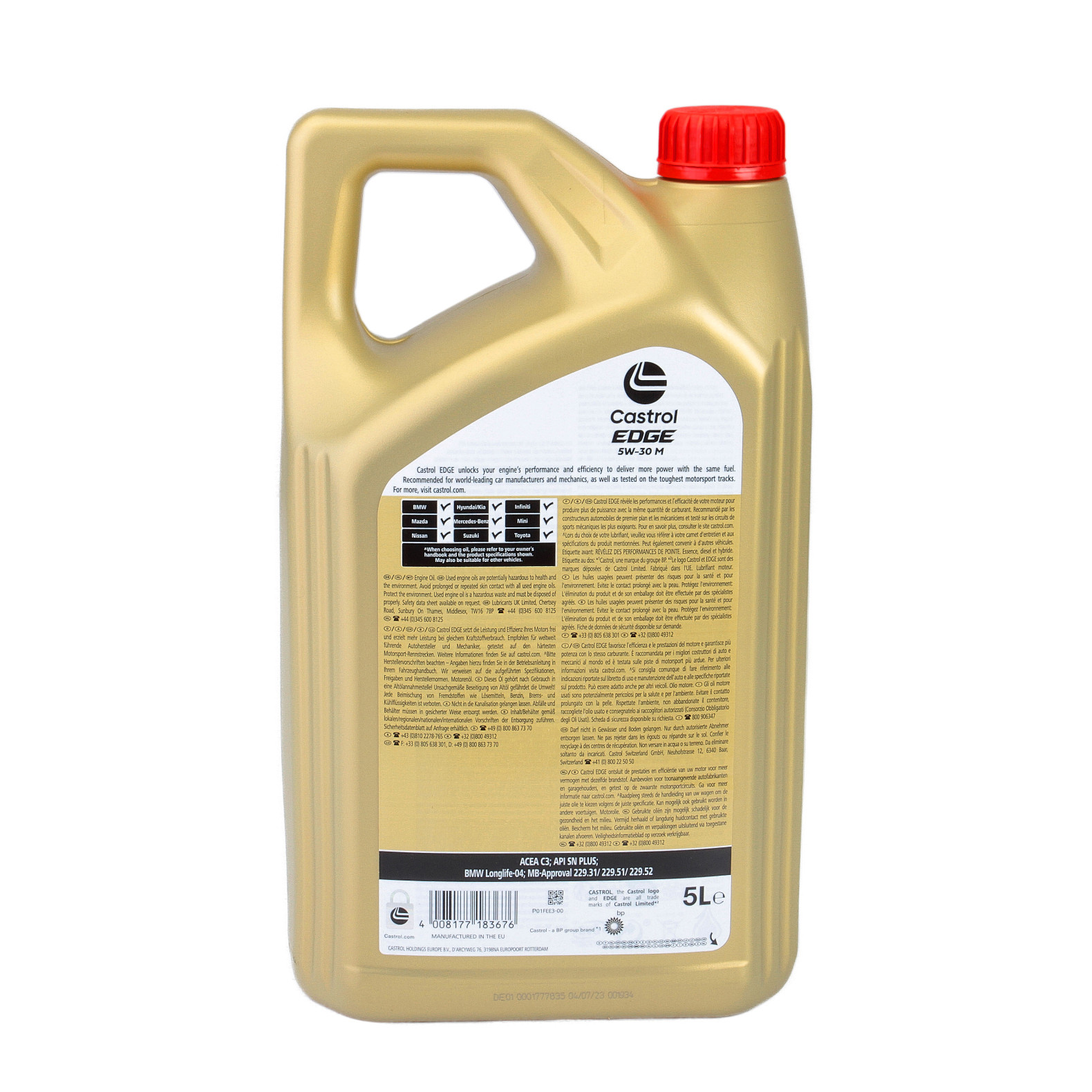 5W-30 Castrol EDGE M Motoröl 5 Liter