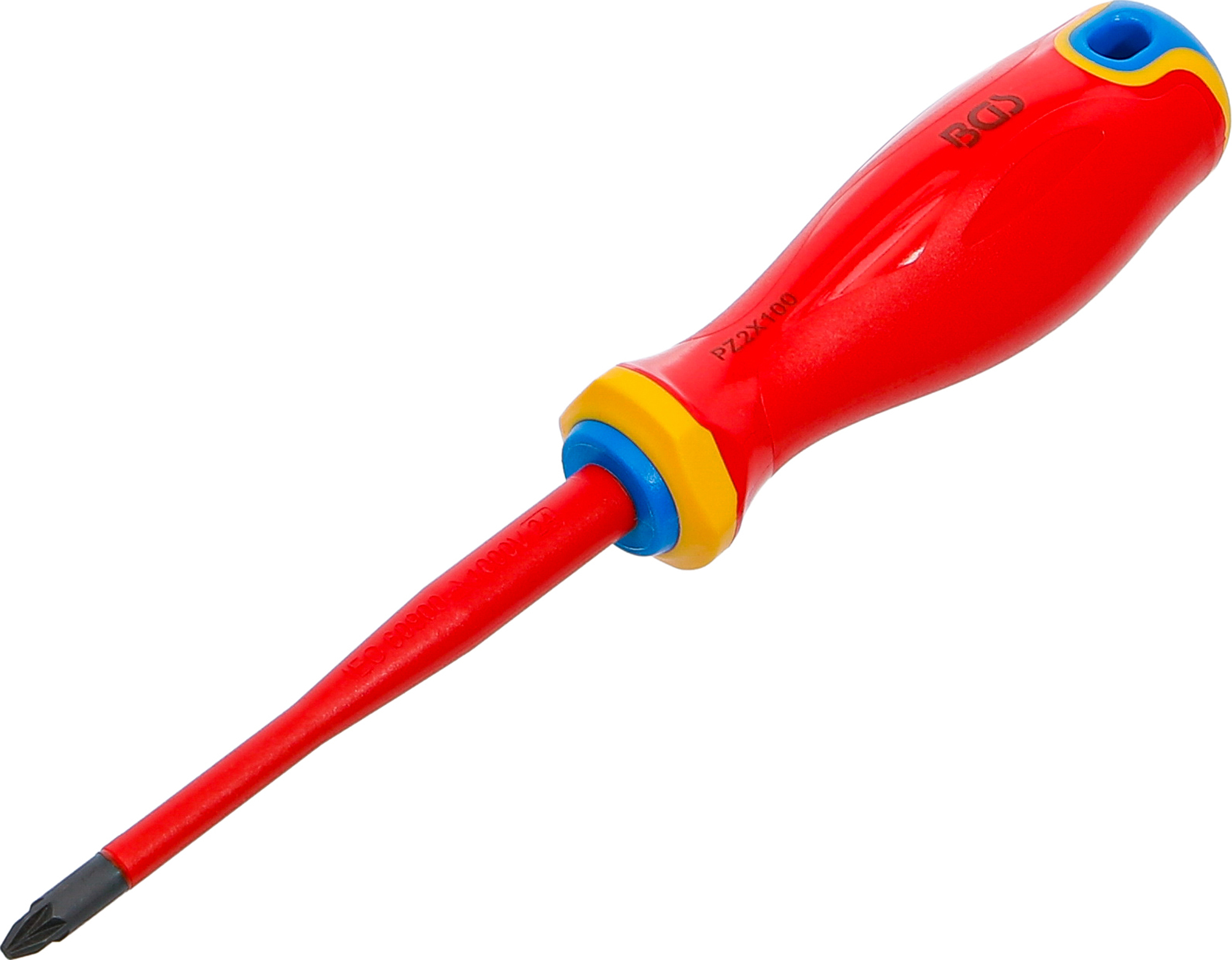 BGS VDE-Schraubendreher | extra dünne Spitze | Kreuzschlitz PZ2