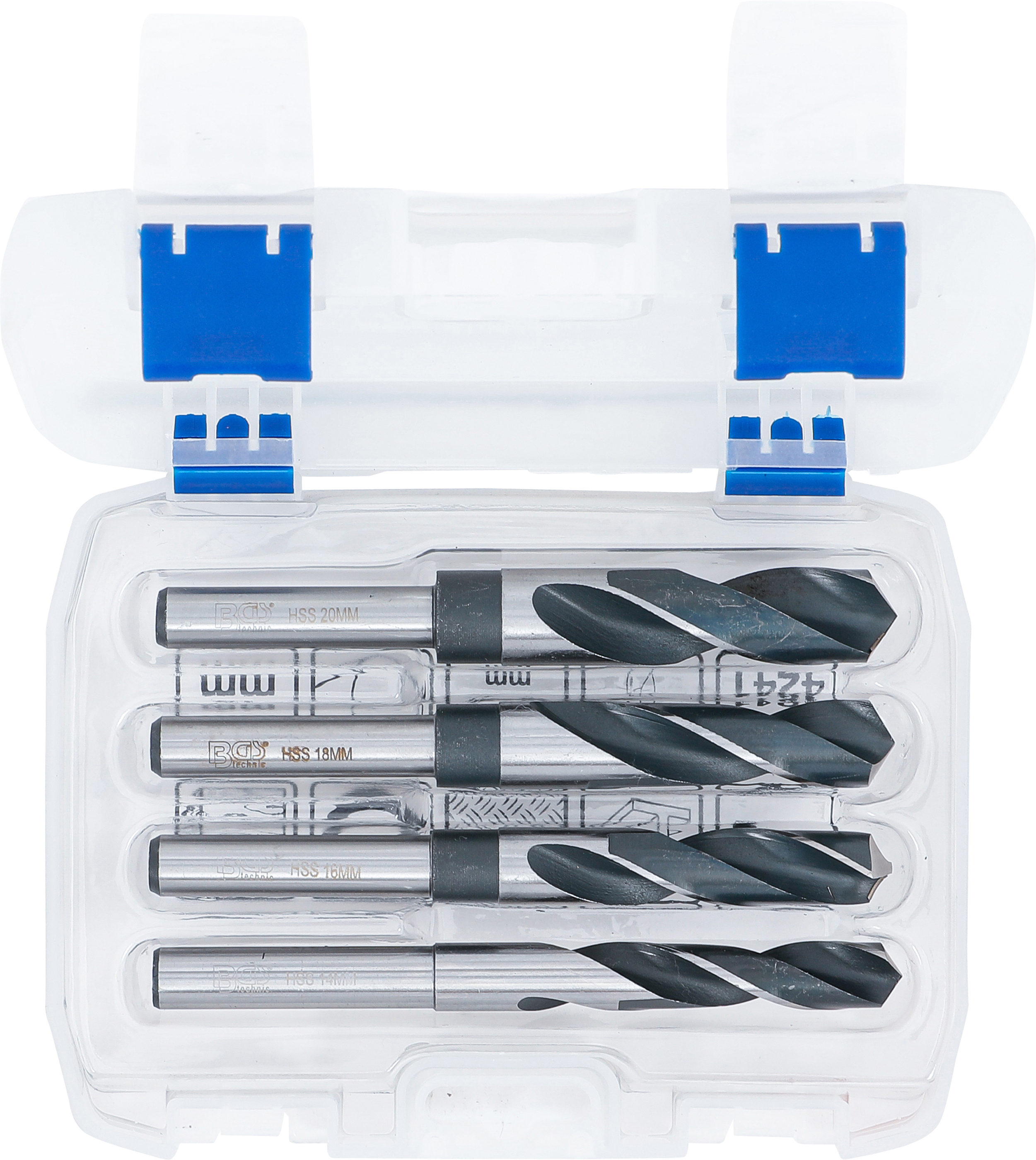 BGS HSS-Bohrer-Satz | 14 - 16 - 18 - 20 mm | 4-tlg.