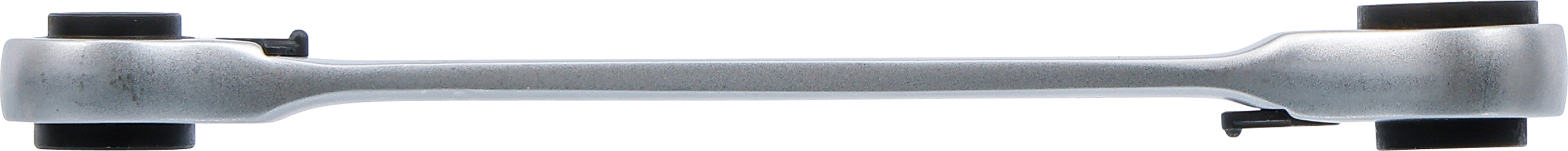 BGS Doppel-Ratschen-Ringschlüssel | umschaltbar | 4-in-1 | 8 x 10 - 9 x 11 mm