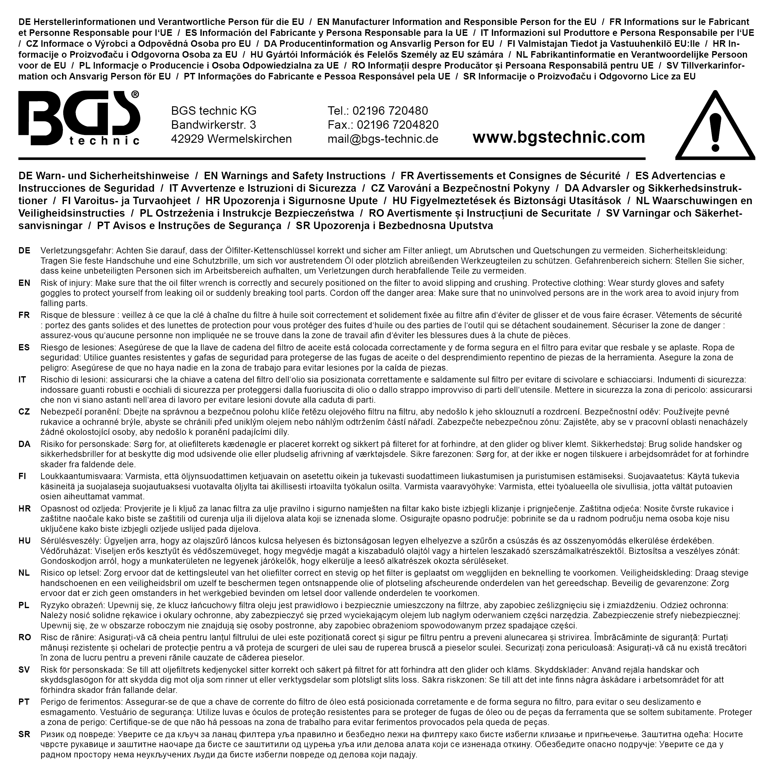 BGS Rohrschlüssel | Ø 130 mm