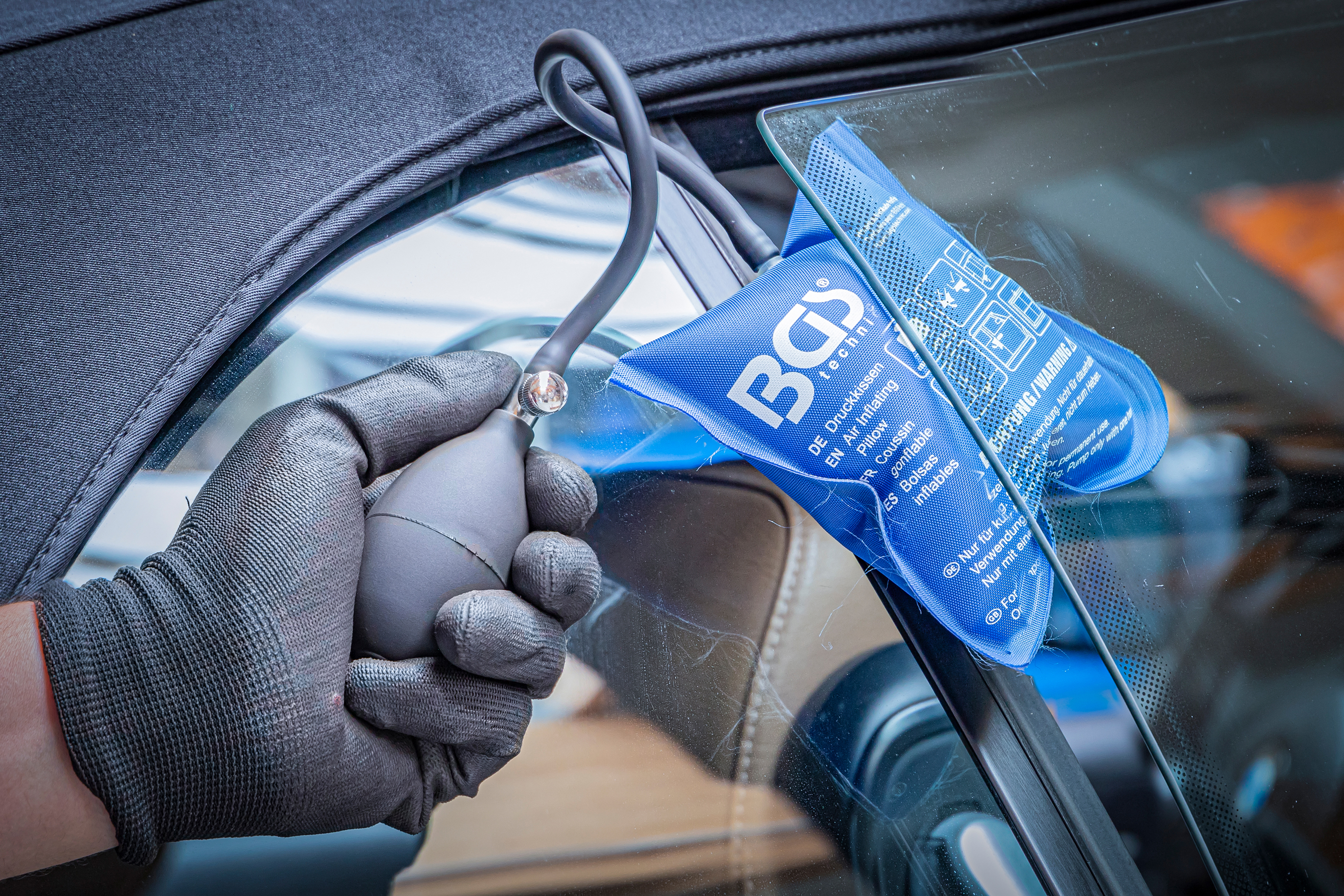 BGS Druckkissen | mit Handpumpe | Quadrat | 165 x 150 mm