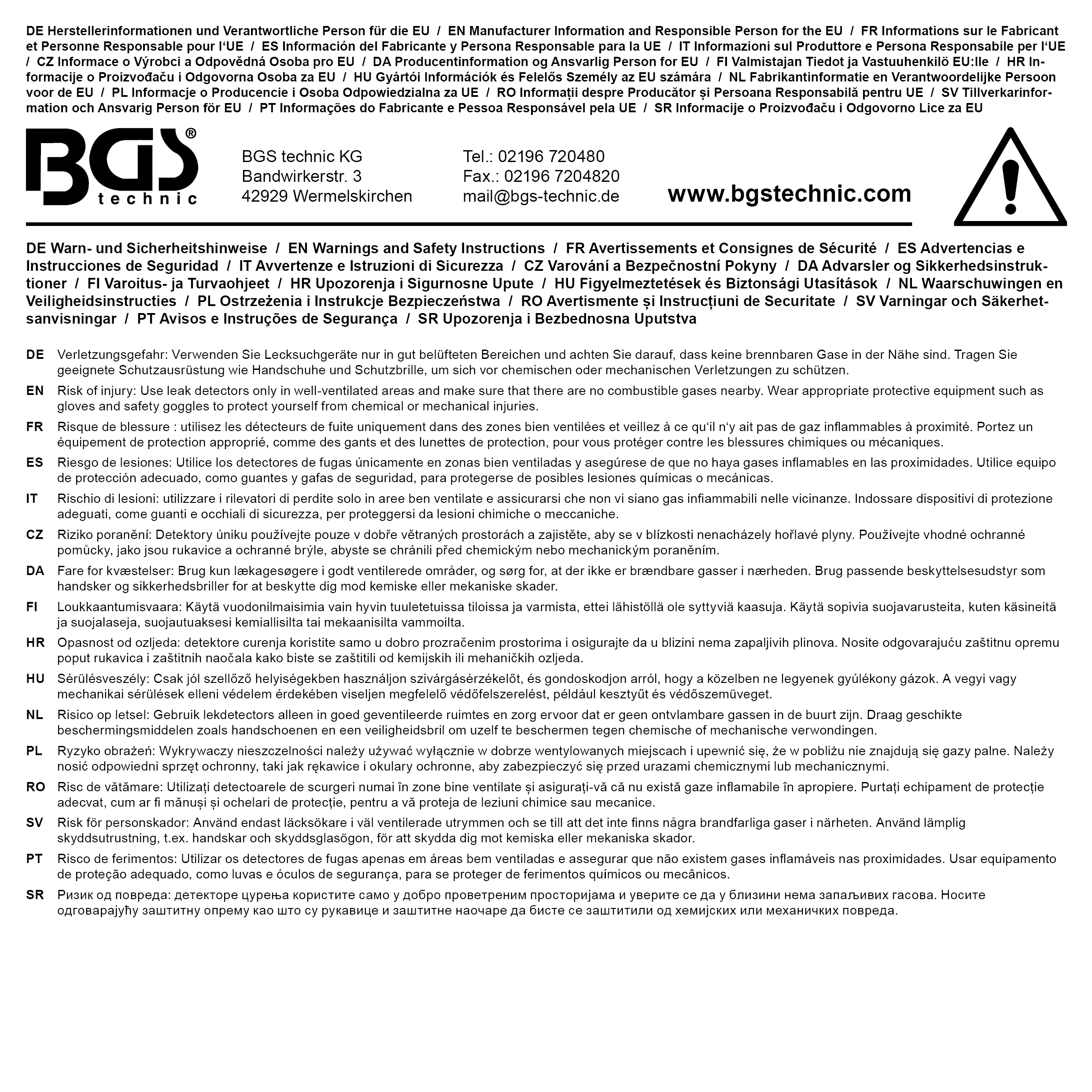 BGS Kontrastmittel für Lecksucher / Lecktester | 250 ml | für Art. 8037