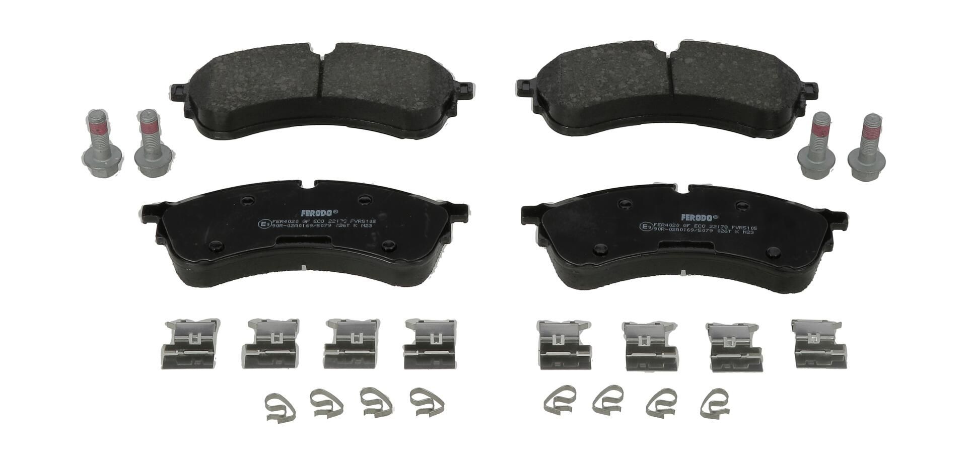 Bremsbelagsatz, Scheibenbremse