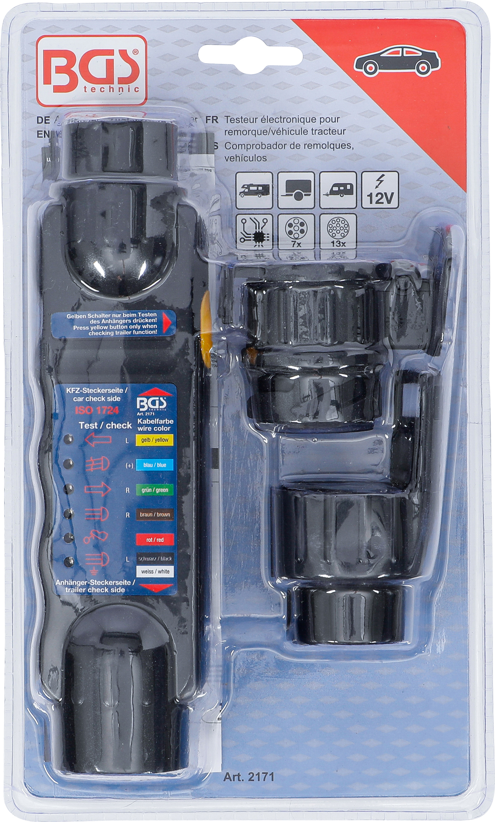 BGS Anhänger-, Zugfahrzeug-Tester | 7-, 13-polig