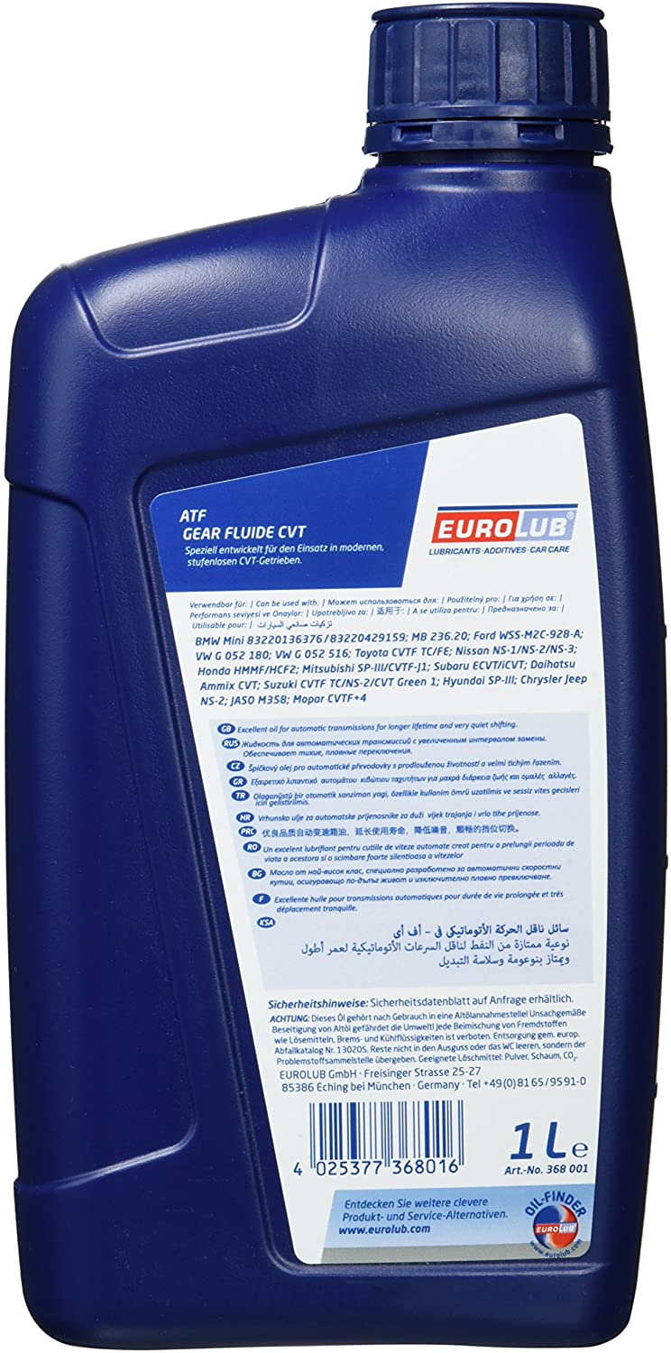 Eurolub Gear Fluide CVT 1 Liter