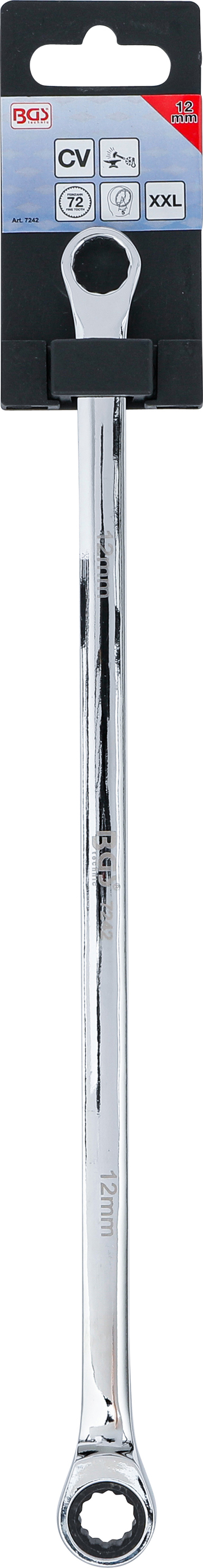 BGS Ratschenring- und Ringschlüssel | extra lang | SW 12 mm