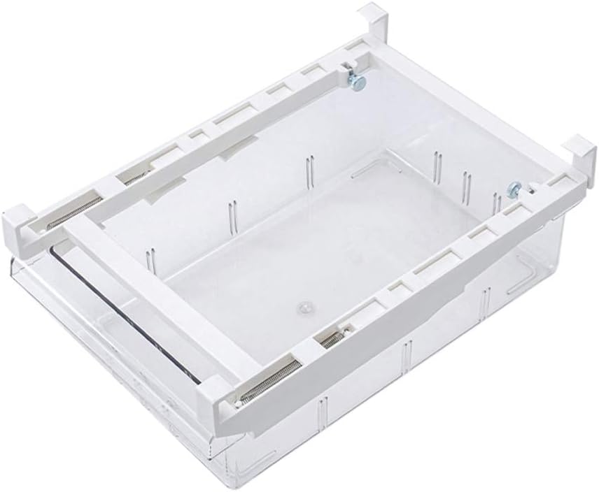 Yehapp Kühlschrank-Schubladen-Organizer, ausziehbarer Regalhalter mit Notenblätter, geeignet für 30-44 cm Kühlschrankpartien