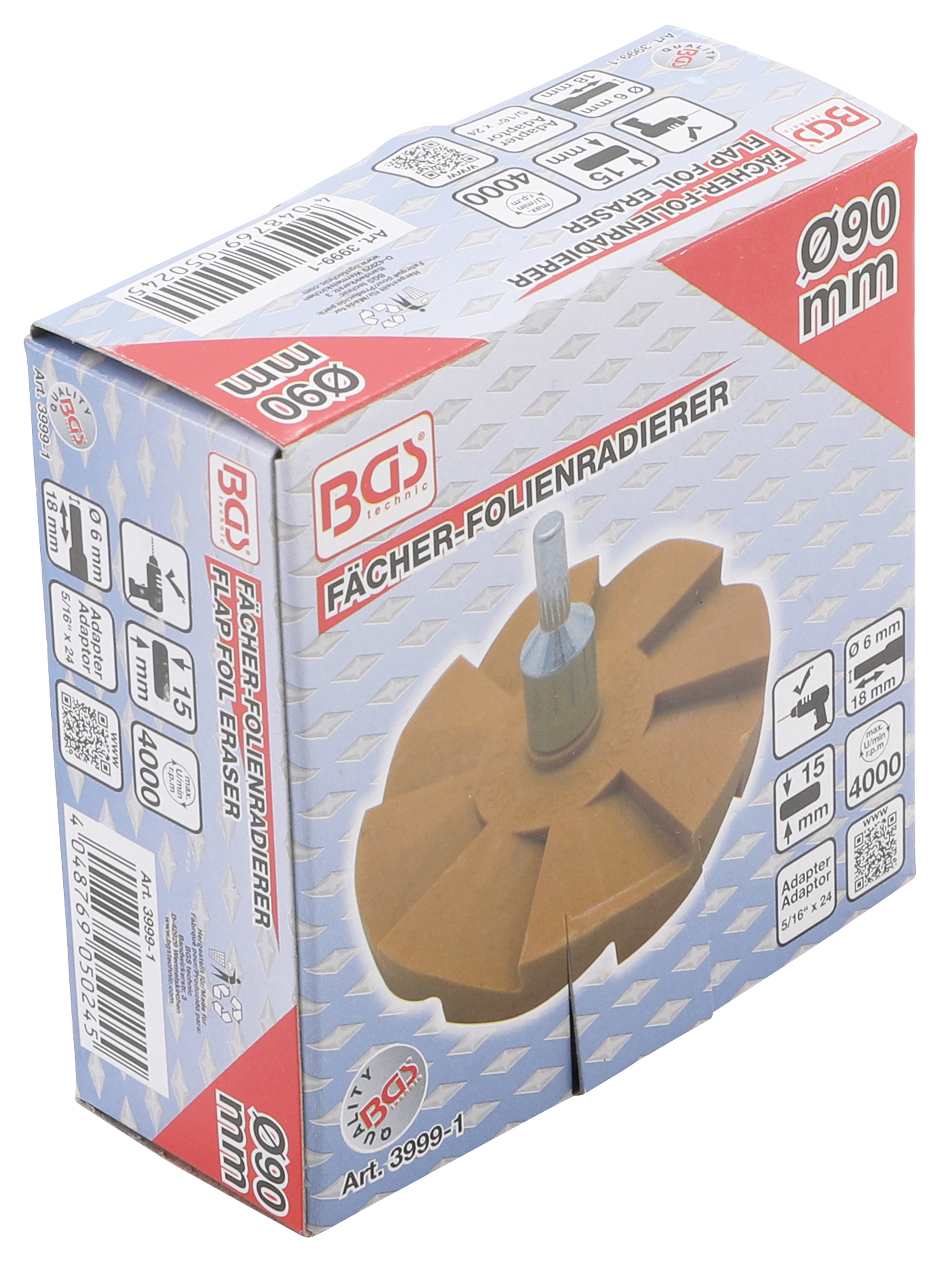 BGS Fächer-Folienradierer | Ø 90 mm