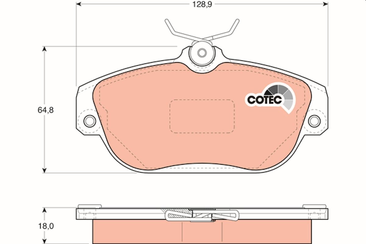 Bremsbelagsatz, Scheibenbremse