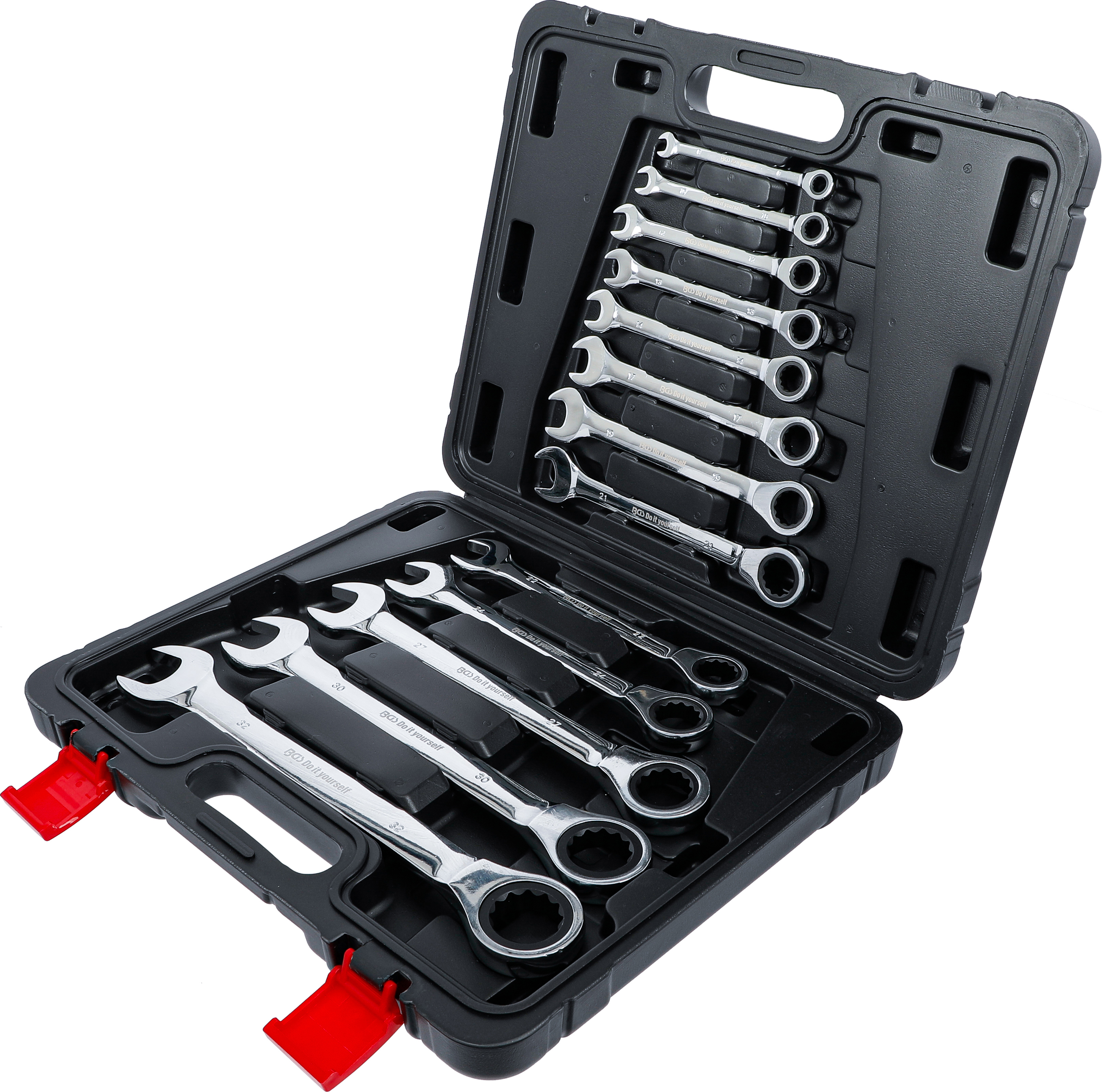 BGS Ratschenring-Maulschlüssel-Satz | SW 8 - 32 mm | 13-tlg.