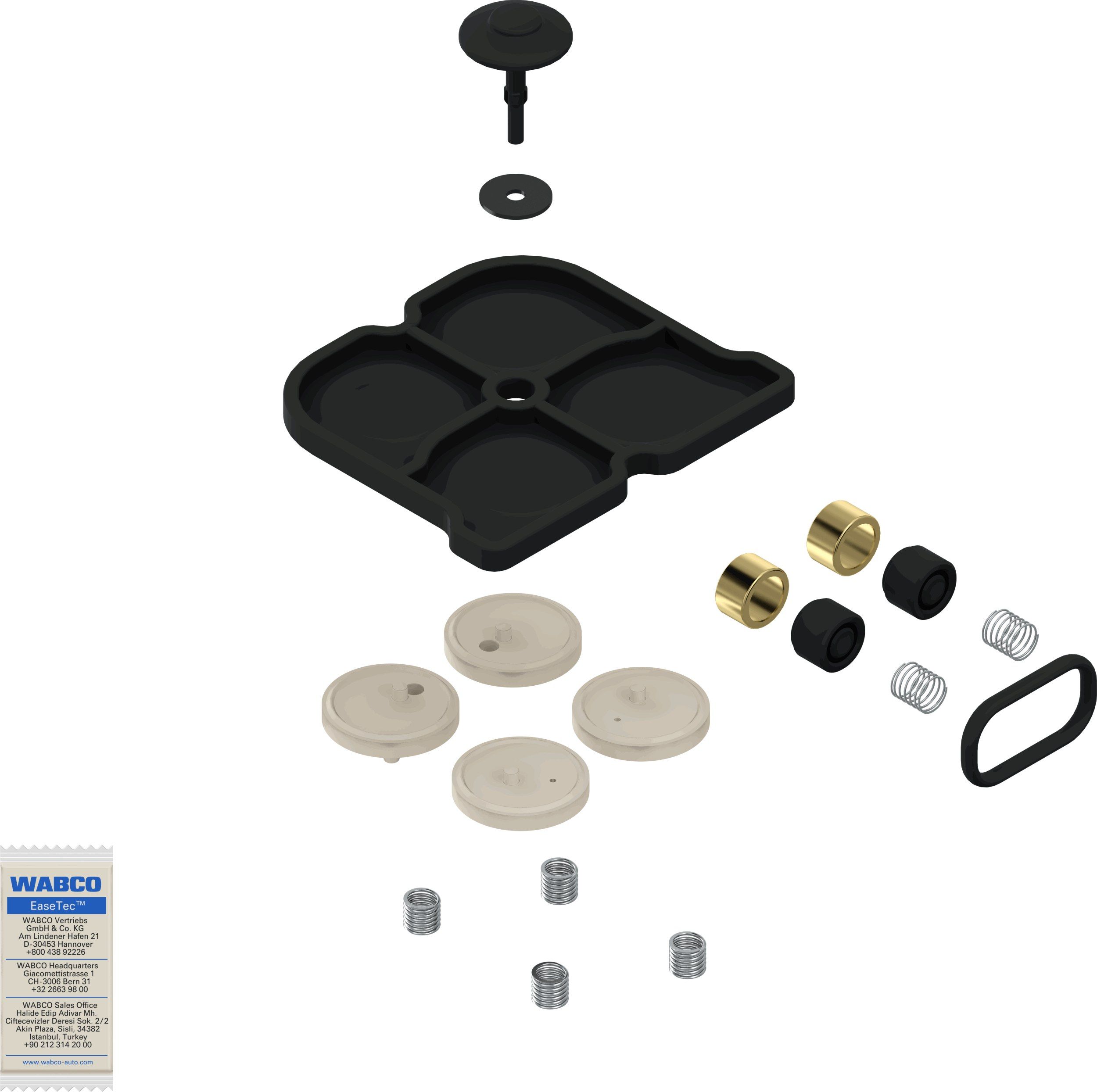 Faltenbalg, Bremssattelführung