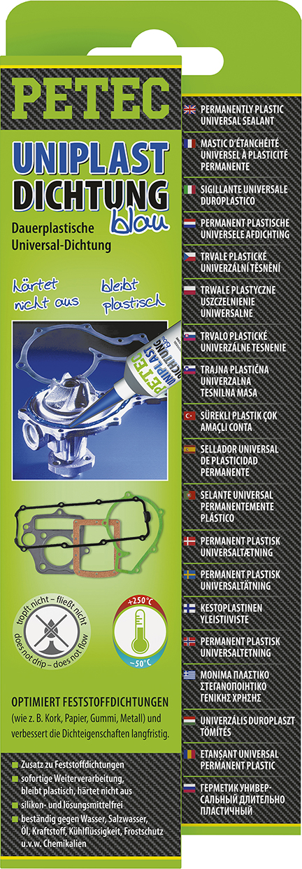 Petec Uniplastdichtung Blau Dauerplastisch 80 ml Tube